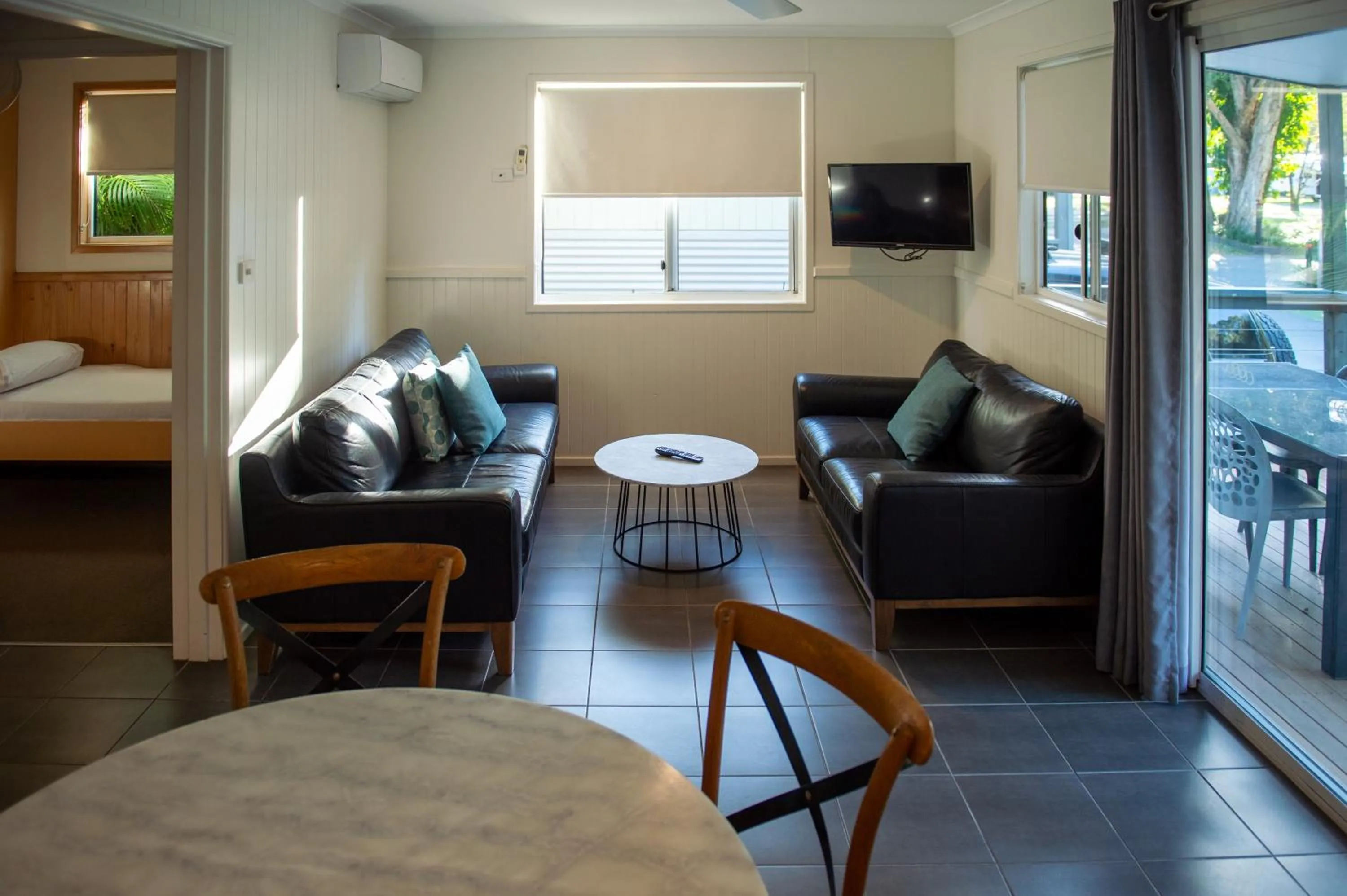 Dining area, Bed in BIG4 Tweed Billabong Holiday Park