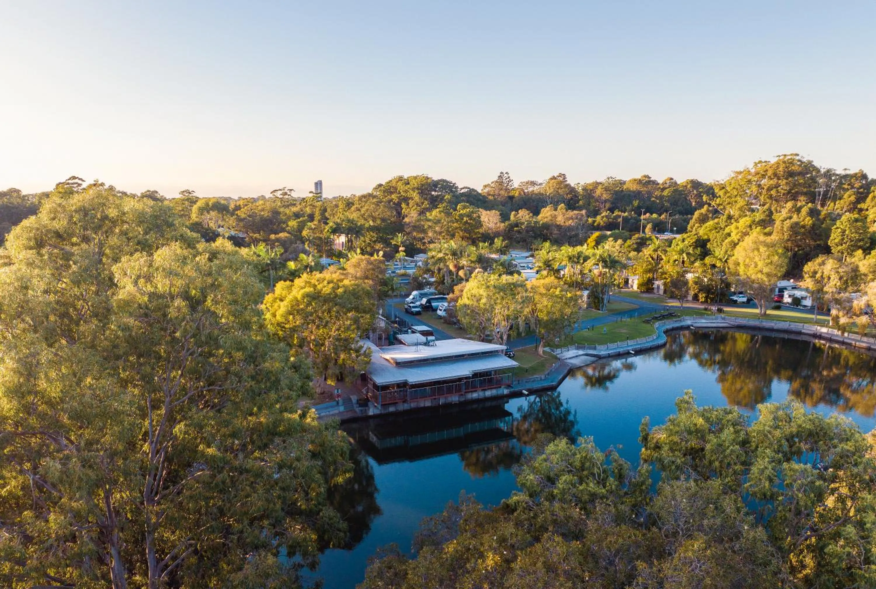 Natural landscape in BIG4 Tweed Billabong Holiday Park