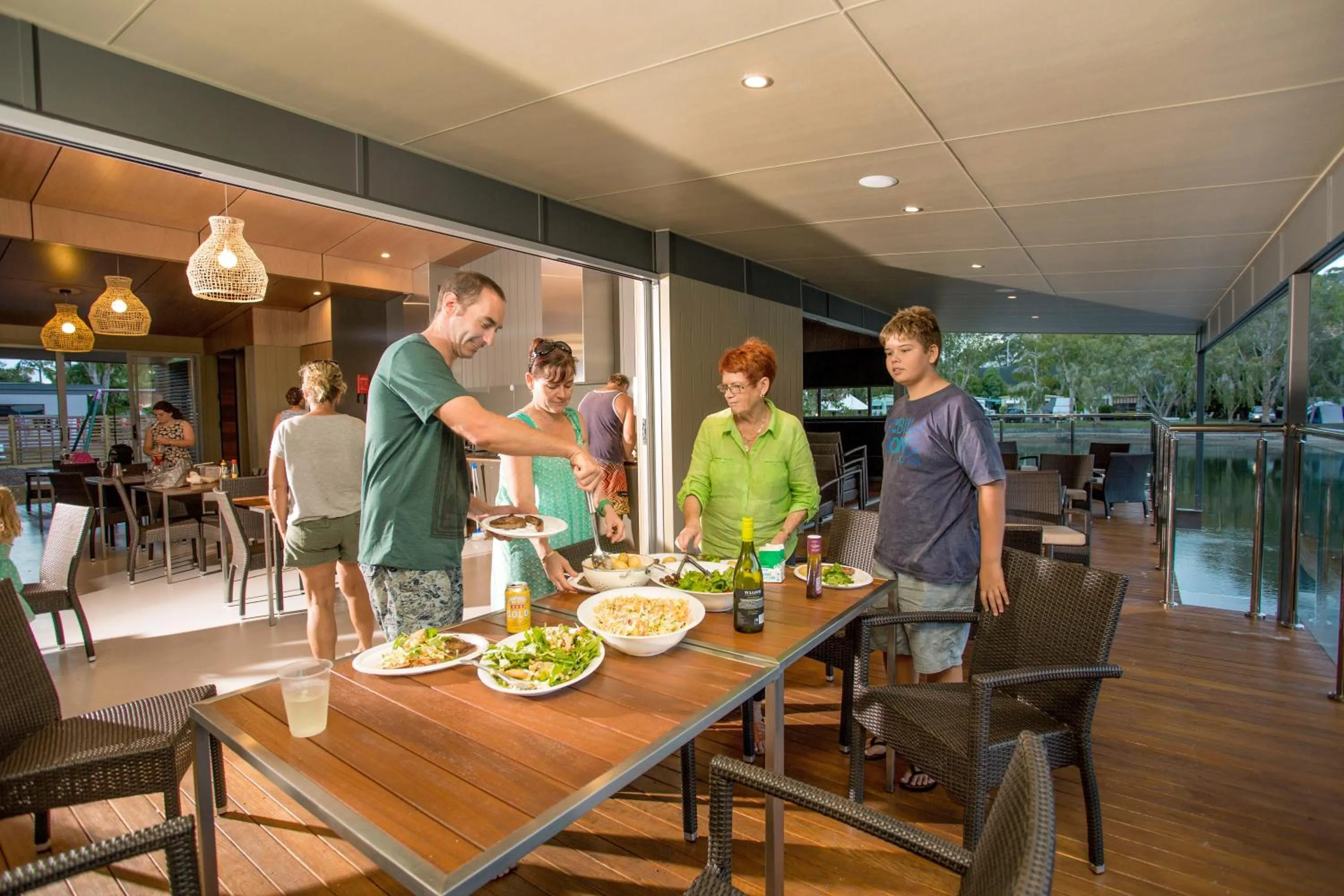 Communal kitchen in BIG4 Tweed Billabong Holiday Park