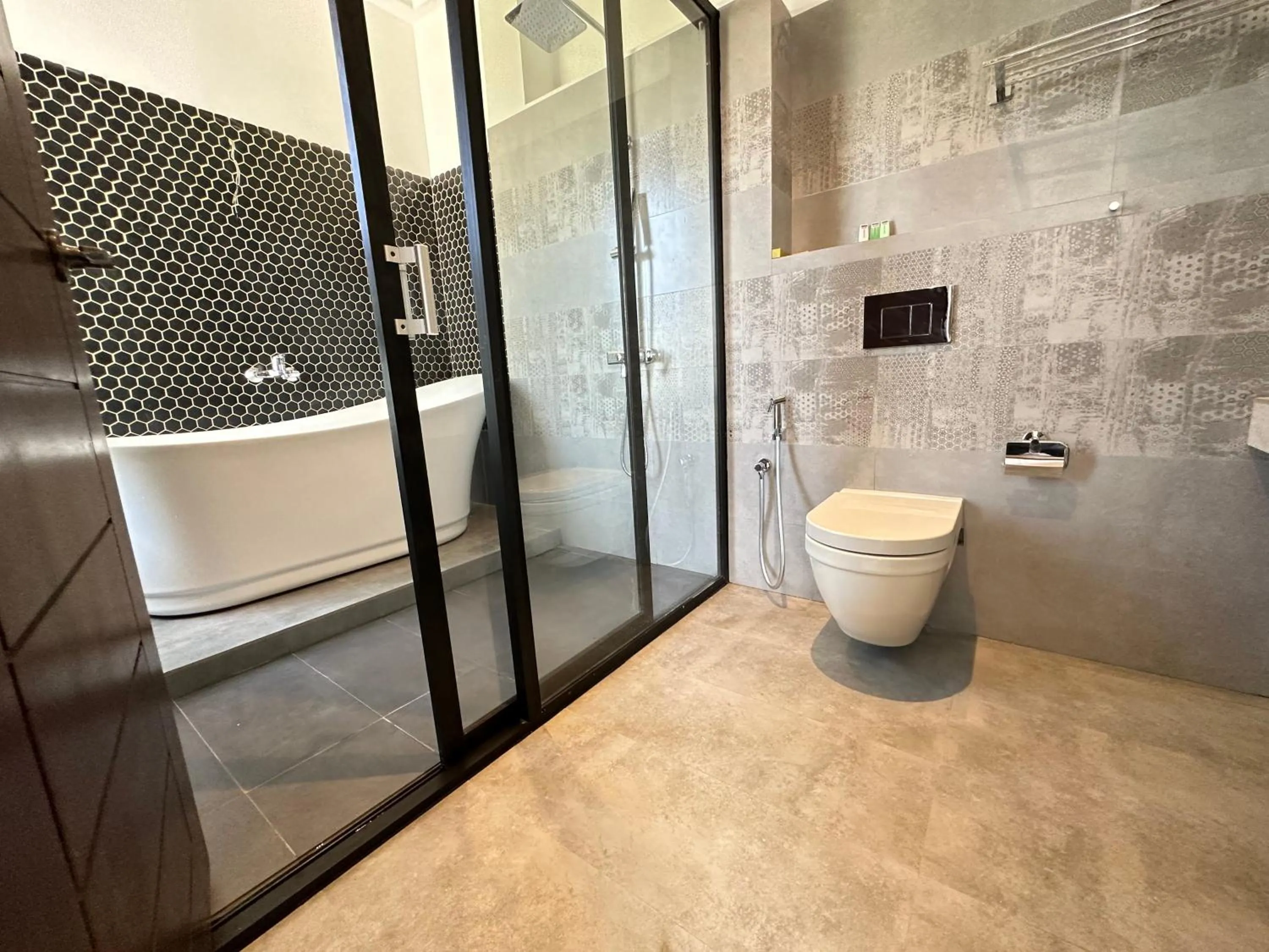 Bathroom in Mzion Hotel Weligama