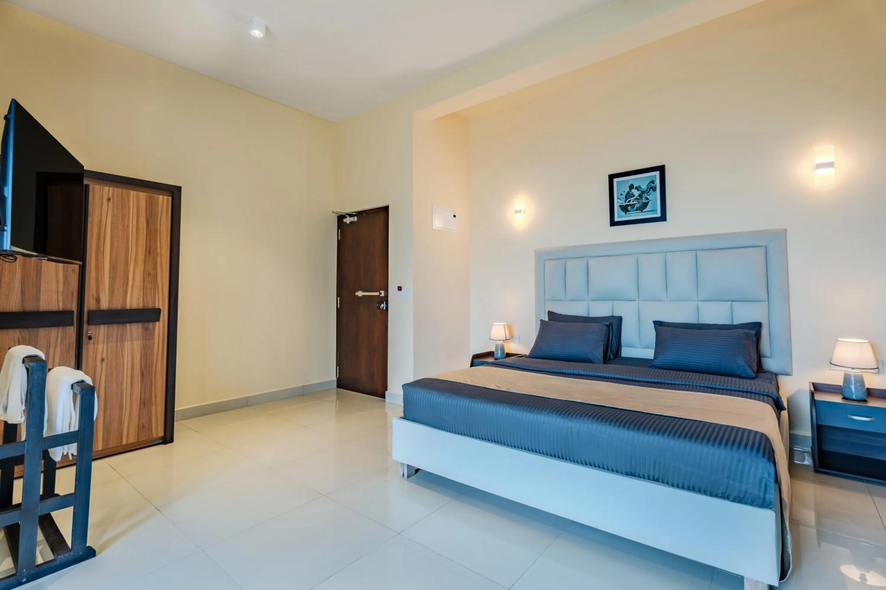 Bedroom, Bed in Mzion Hotel Weligama