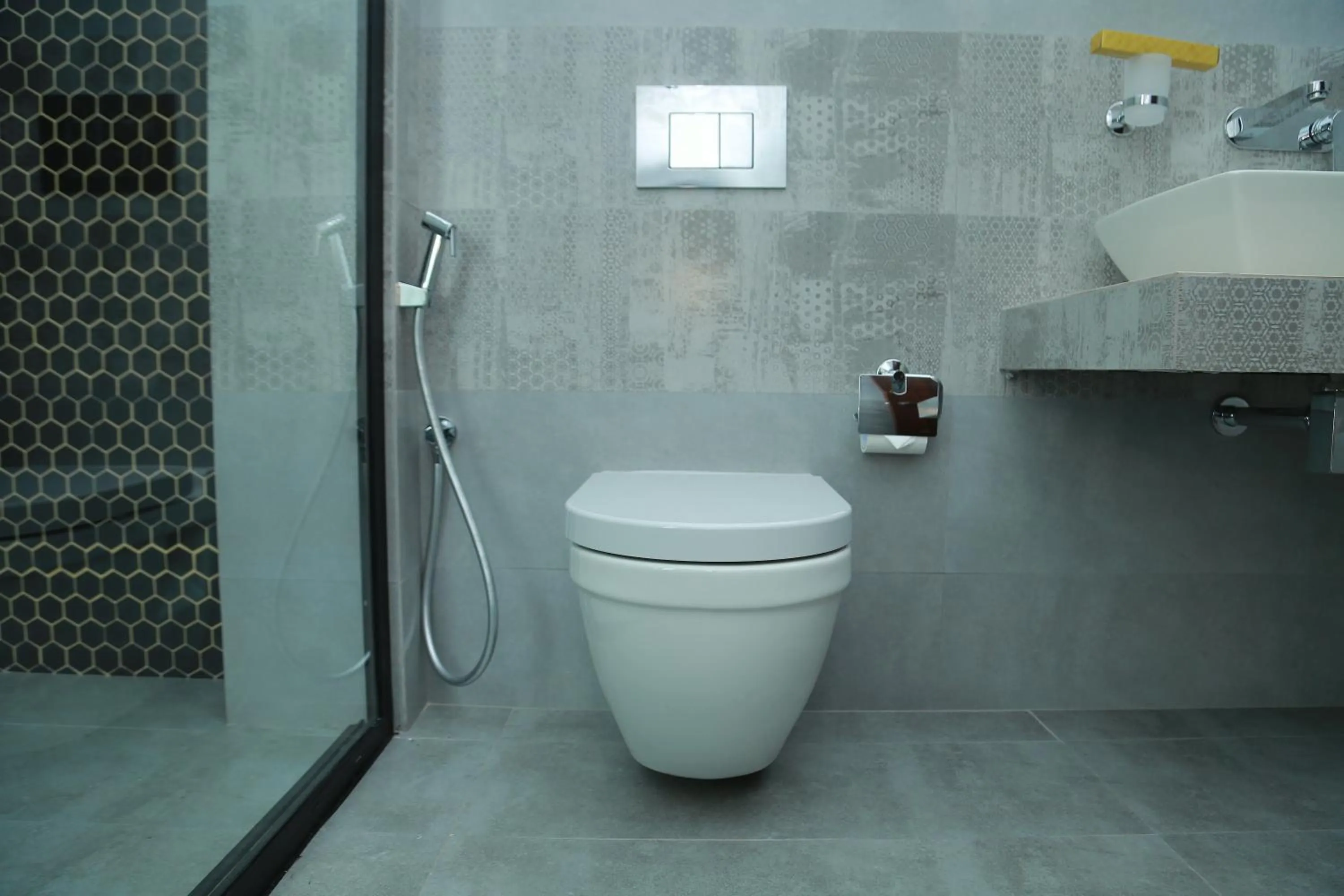 Bathroom in Mzion Hotel Weligama