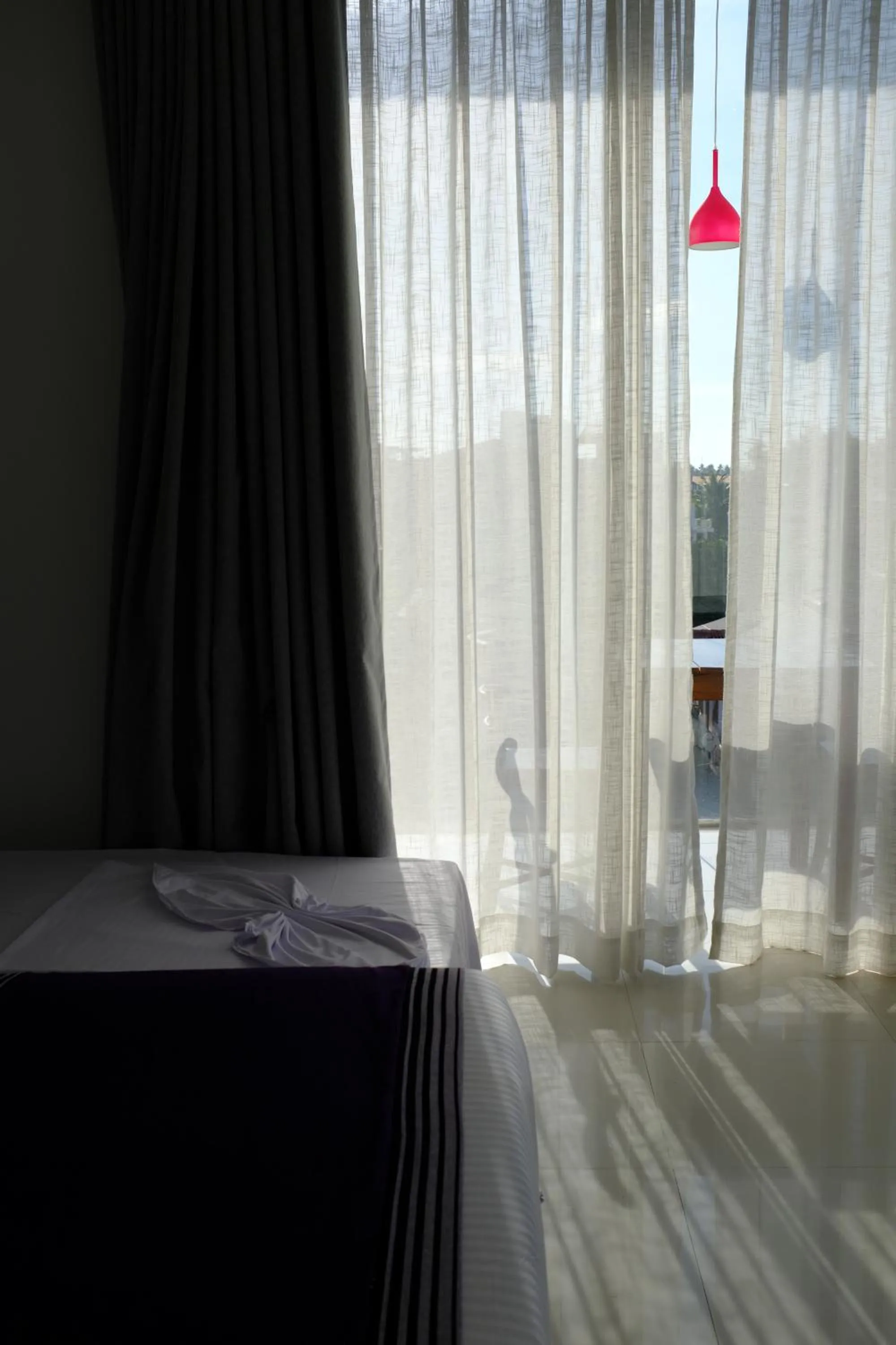 Bed in Mzion Hotel Weligama