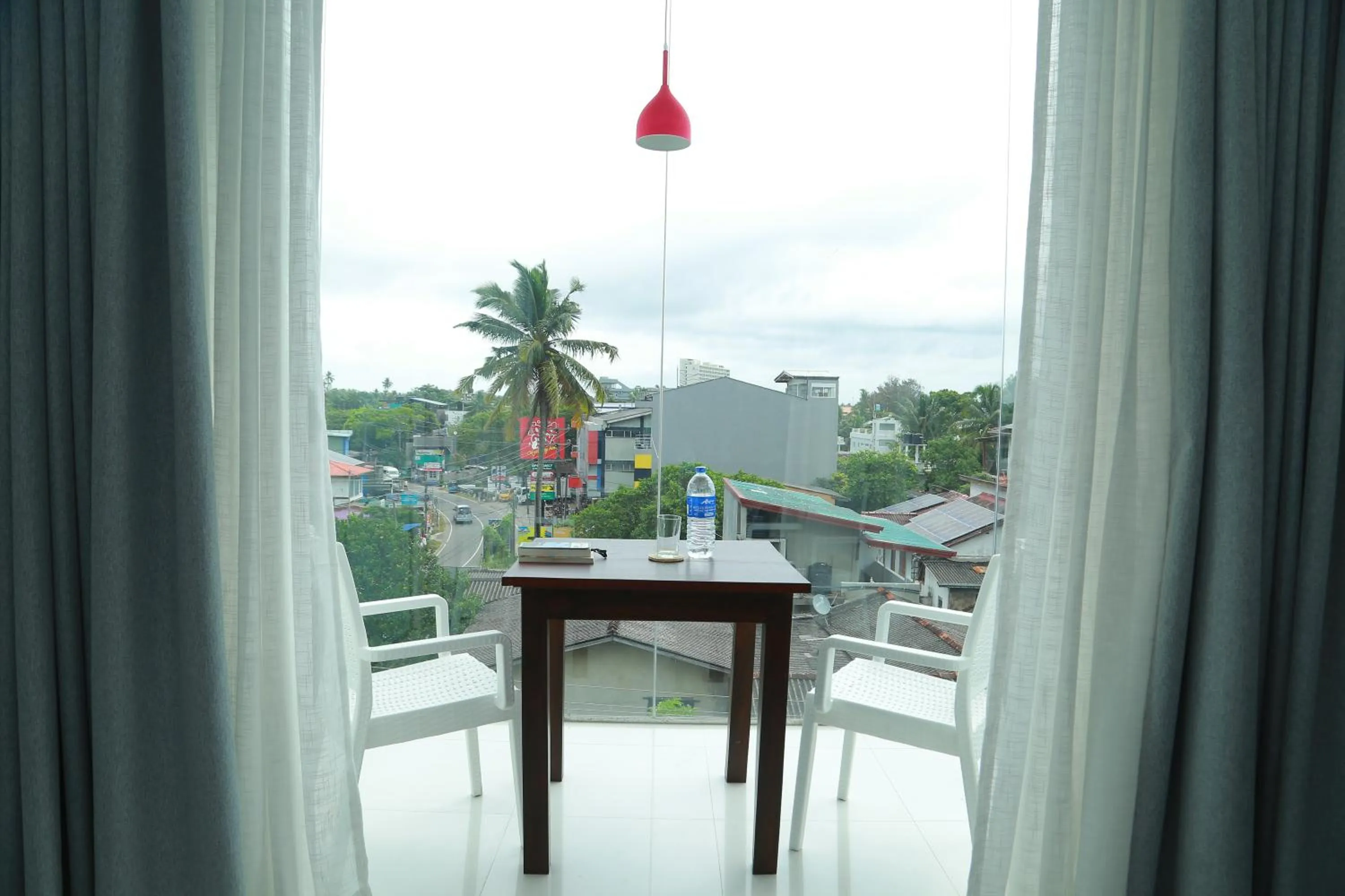 Seating area in Mzion Hotel Weligama