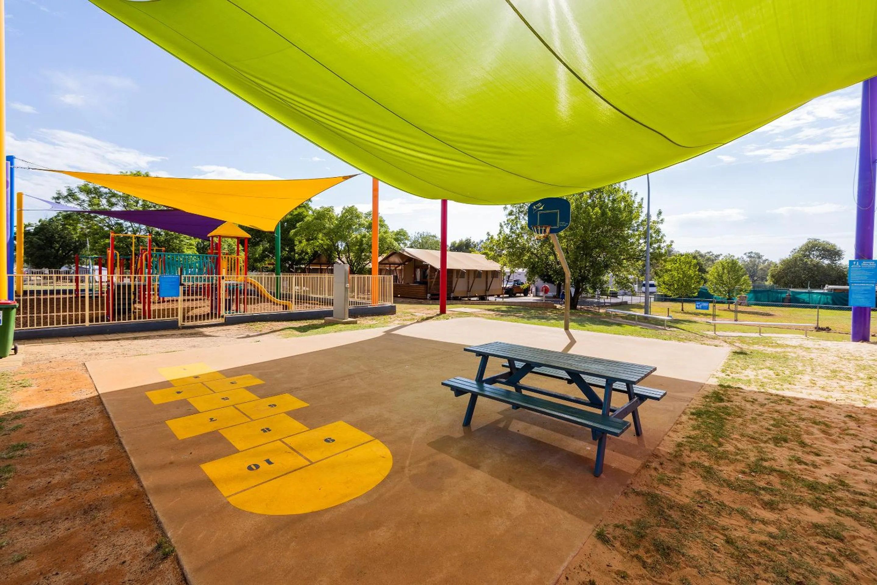 Children play ground in NRMA Dubbo Holiday Park