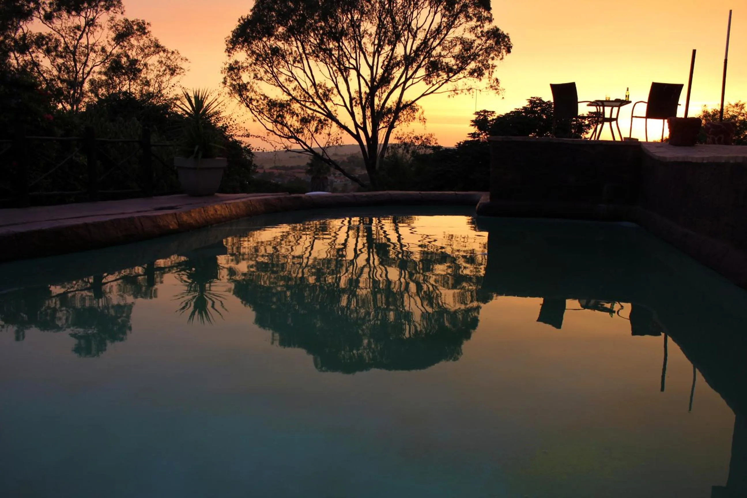 Sunset in Aviators Retreat B&B