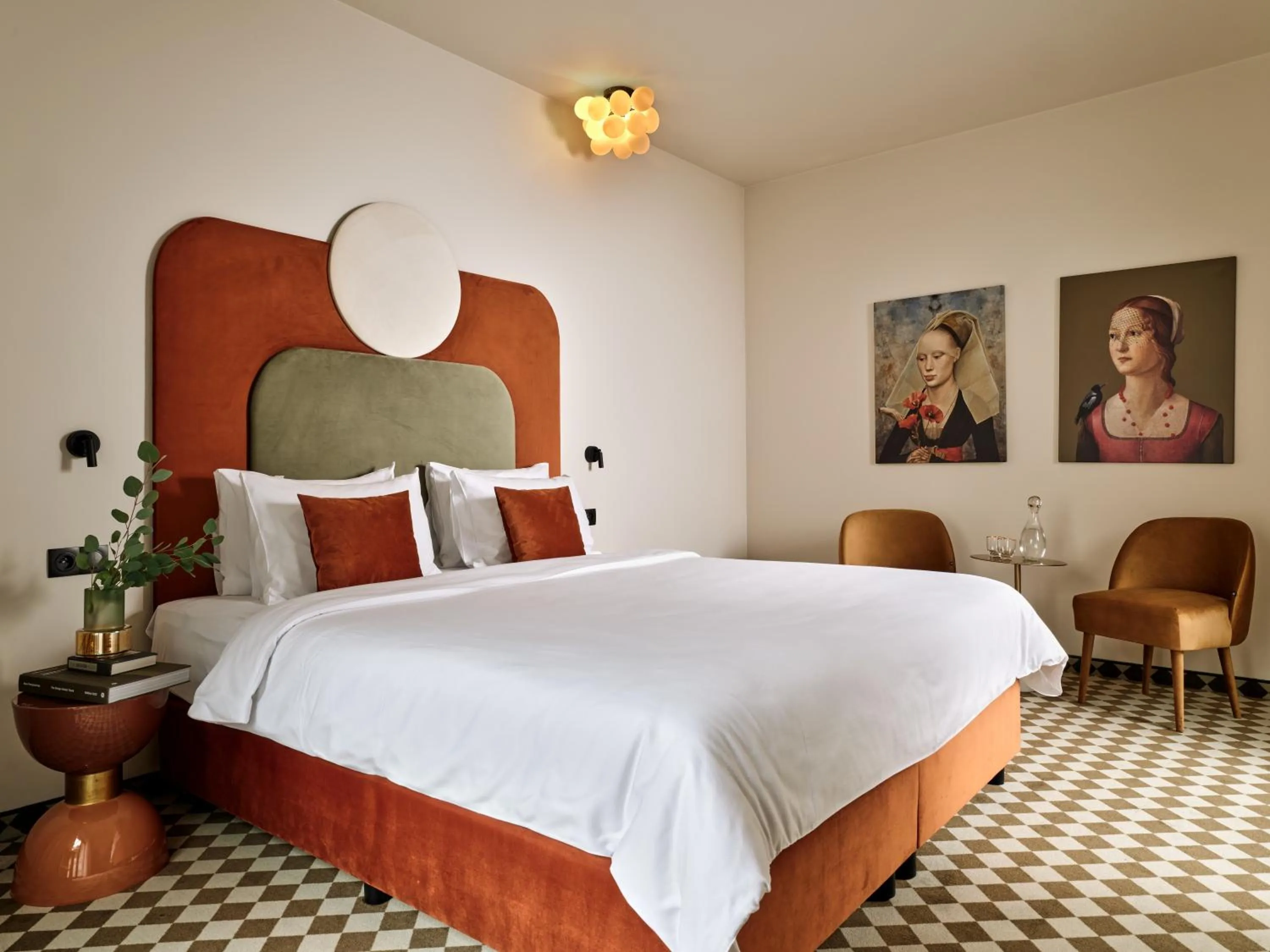 Bed in Hotel Pietryna