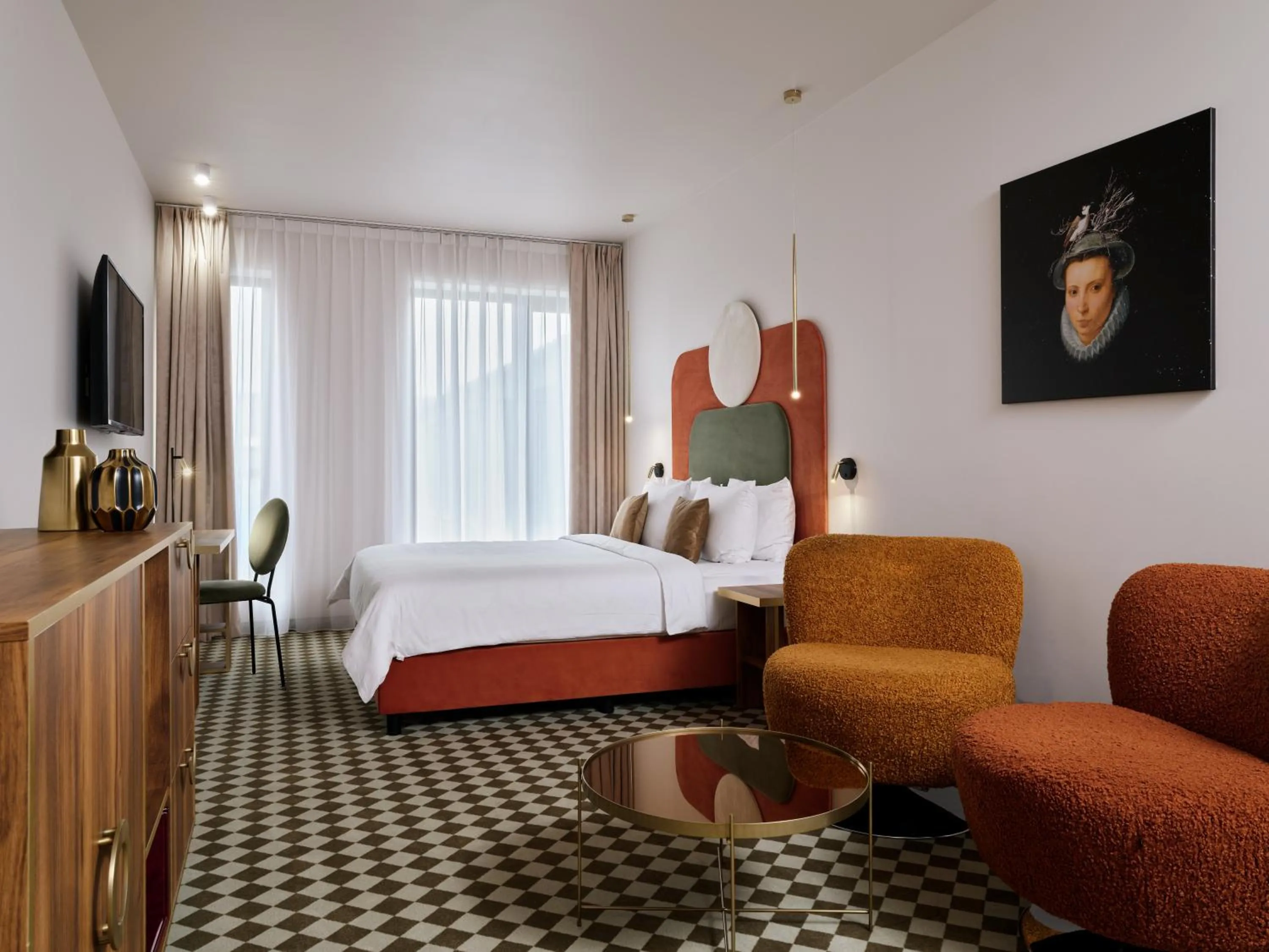 Bed in Hotel Pietryna