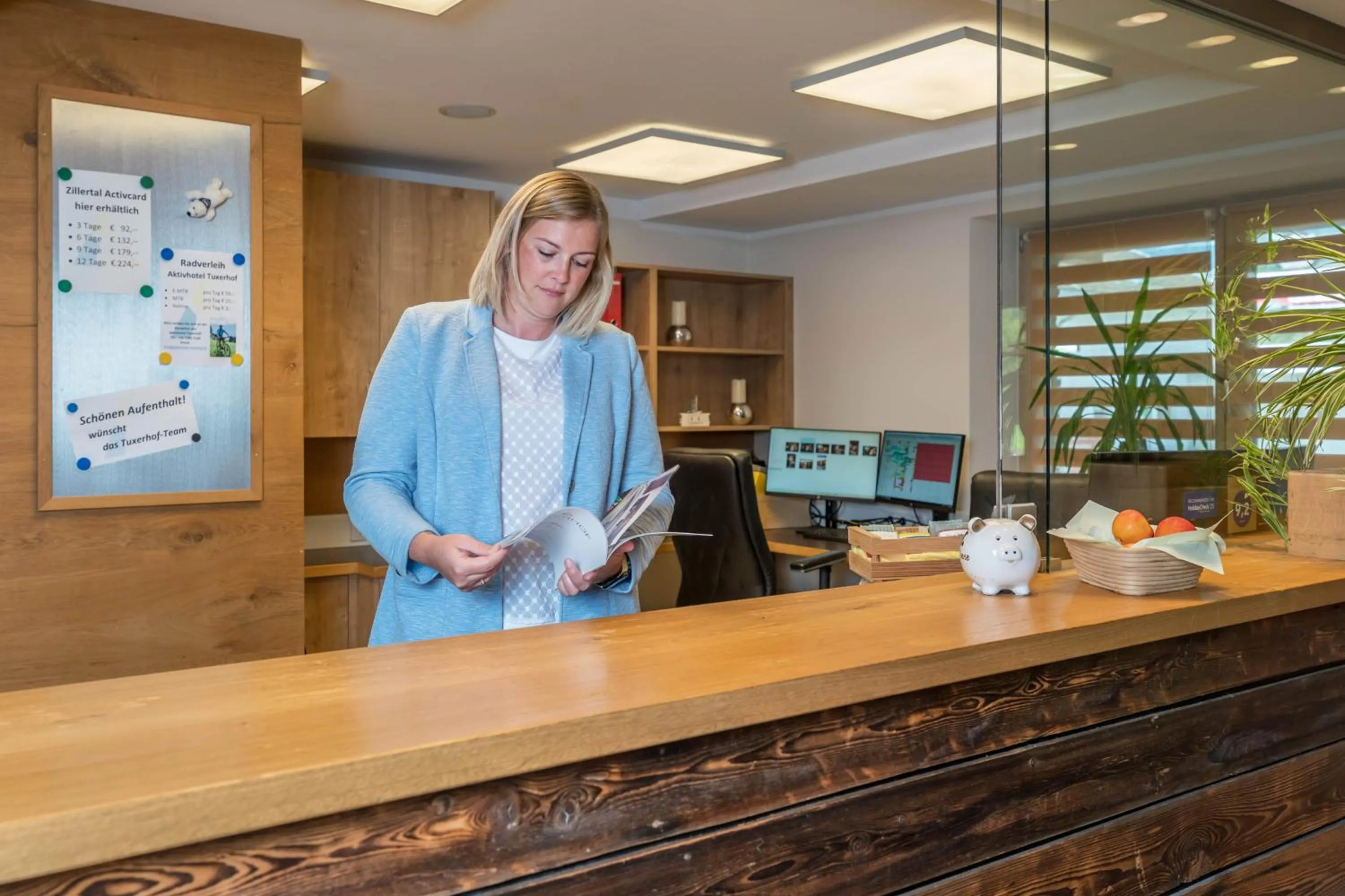 Lobby or reception in Aktivhotel Tuxerhof