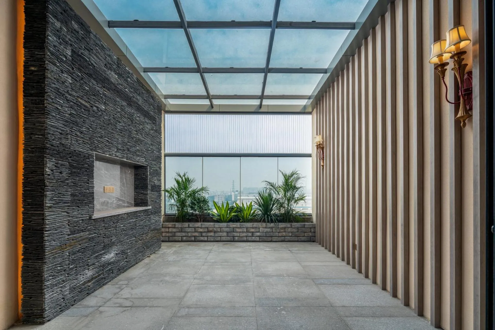 Balcony/Terrace in Echarm Plus Hotel - Foshan Smart New City Zhangcha Metro Station Branch