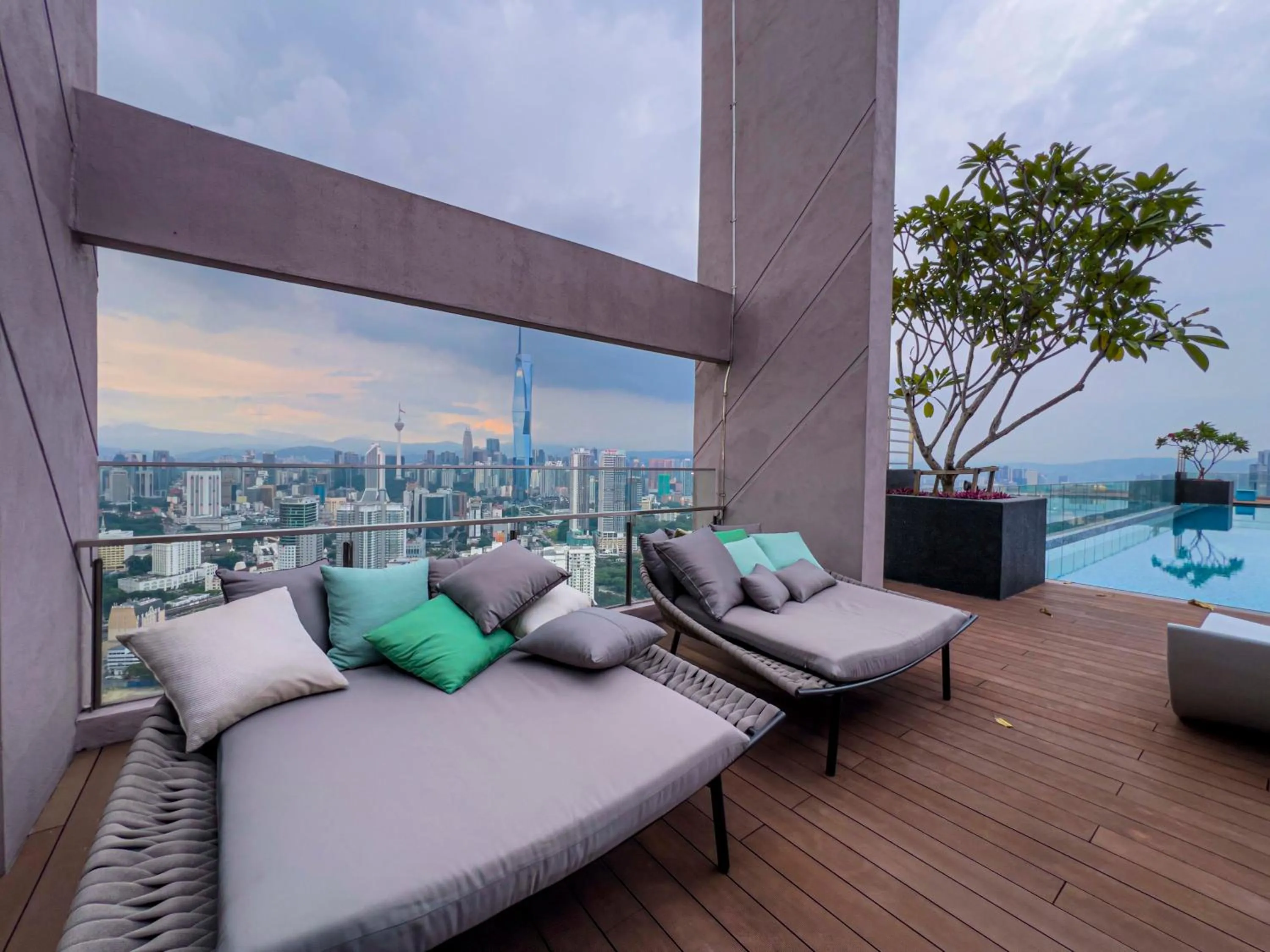 Swimming pool in Riveria City KL Sentral by Sky Pool Minshuku