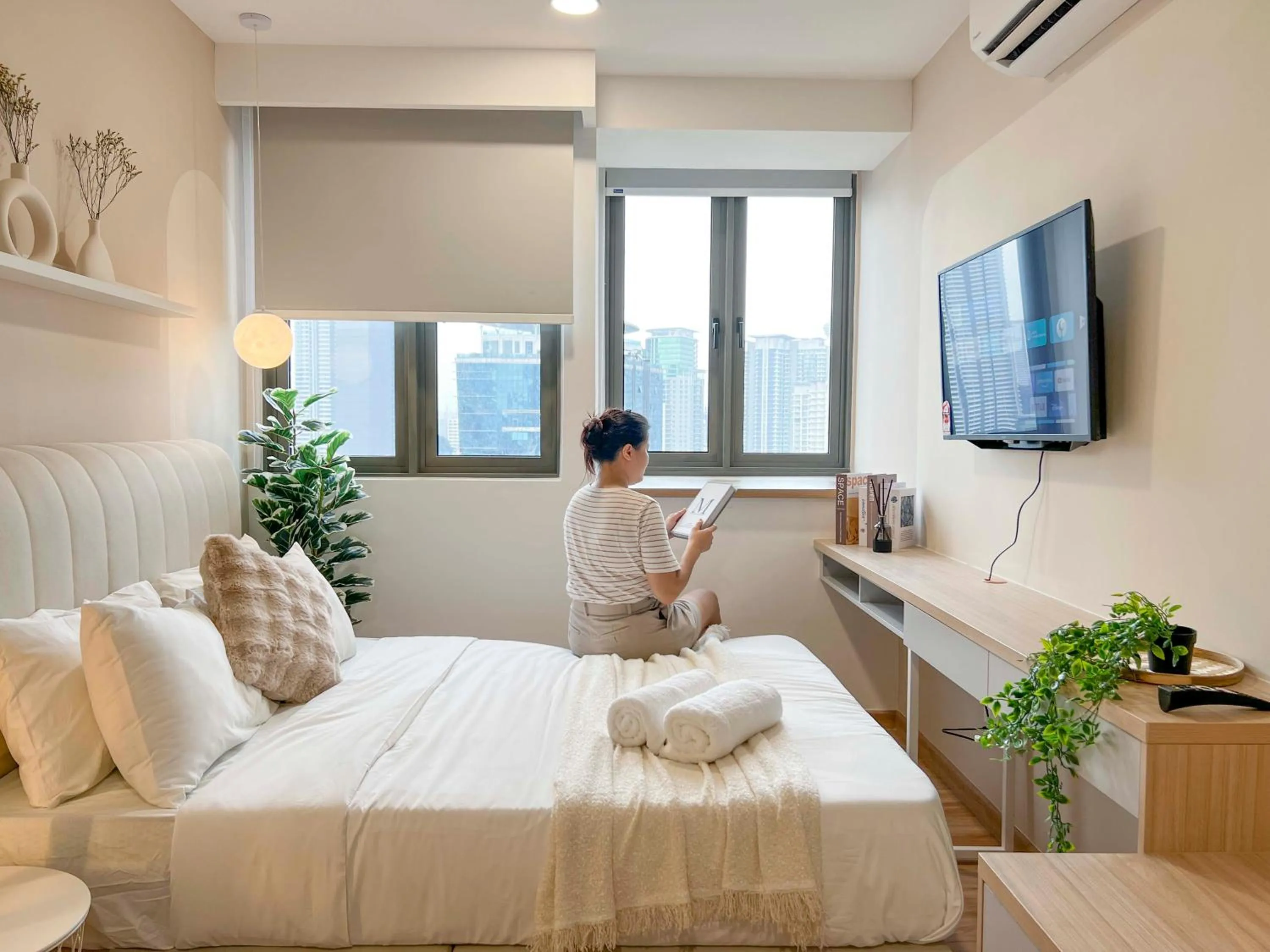 Bed in Riveria City KL Sentral by Sky Pool Minshuku