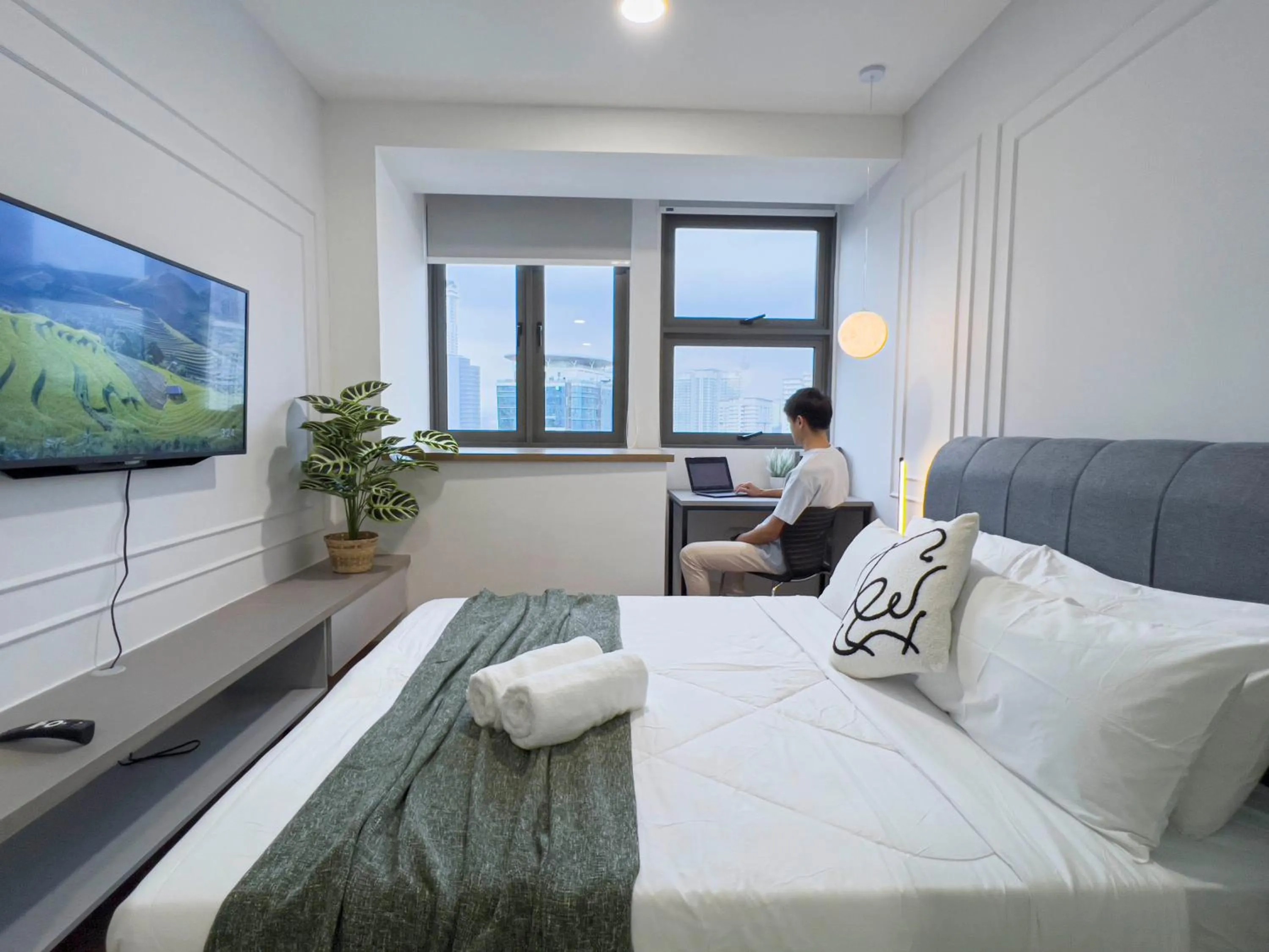 Bed in Riveria City KL Sentral by Sky Pool Minshuku