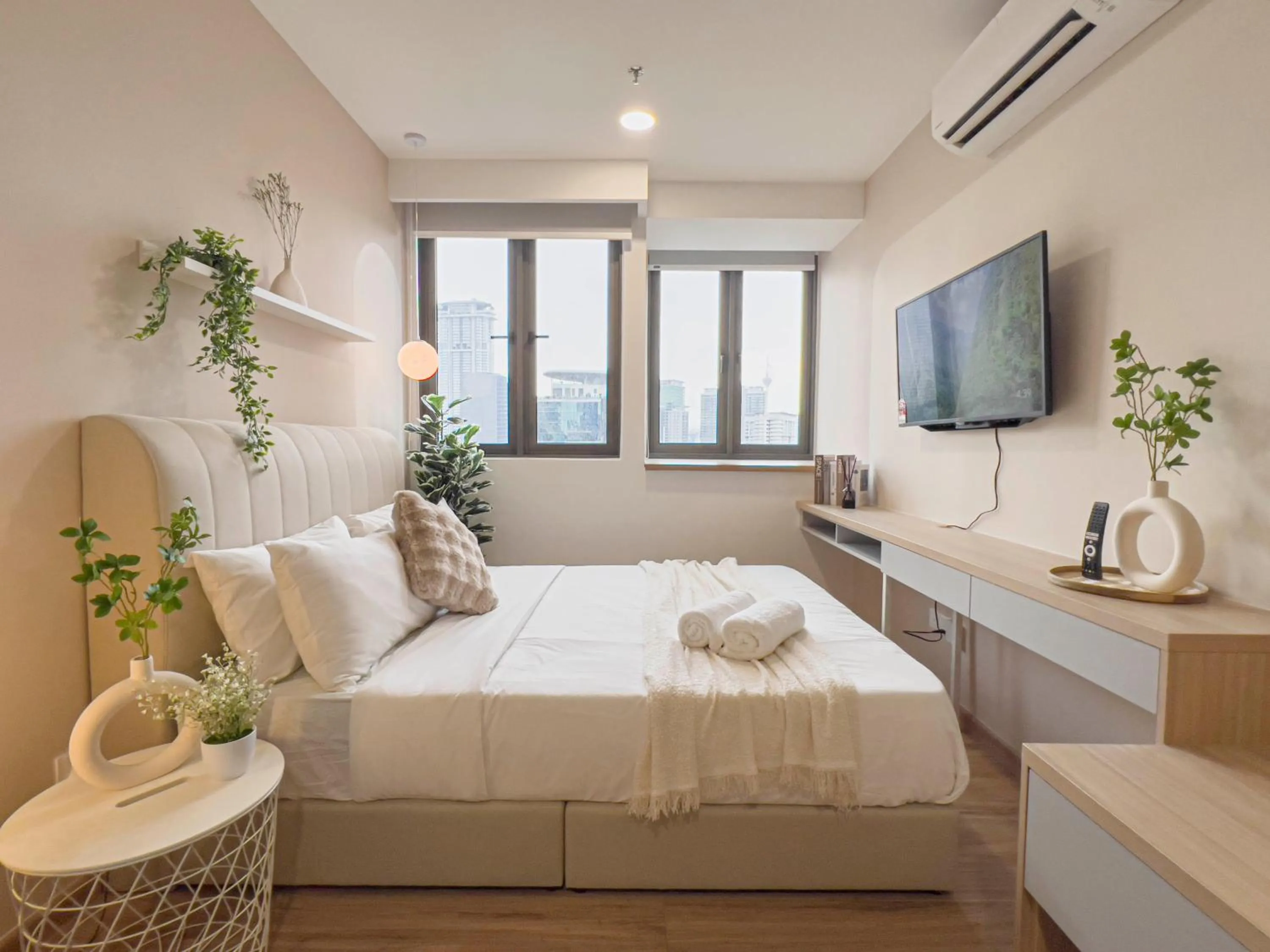 Bed in Riveria City KL Sentral by Sky Pool Minshuku