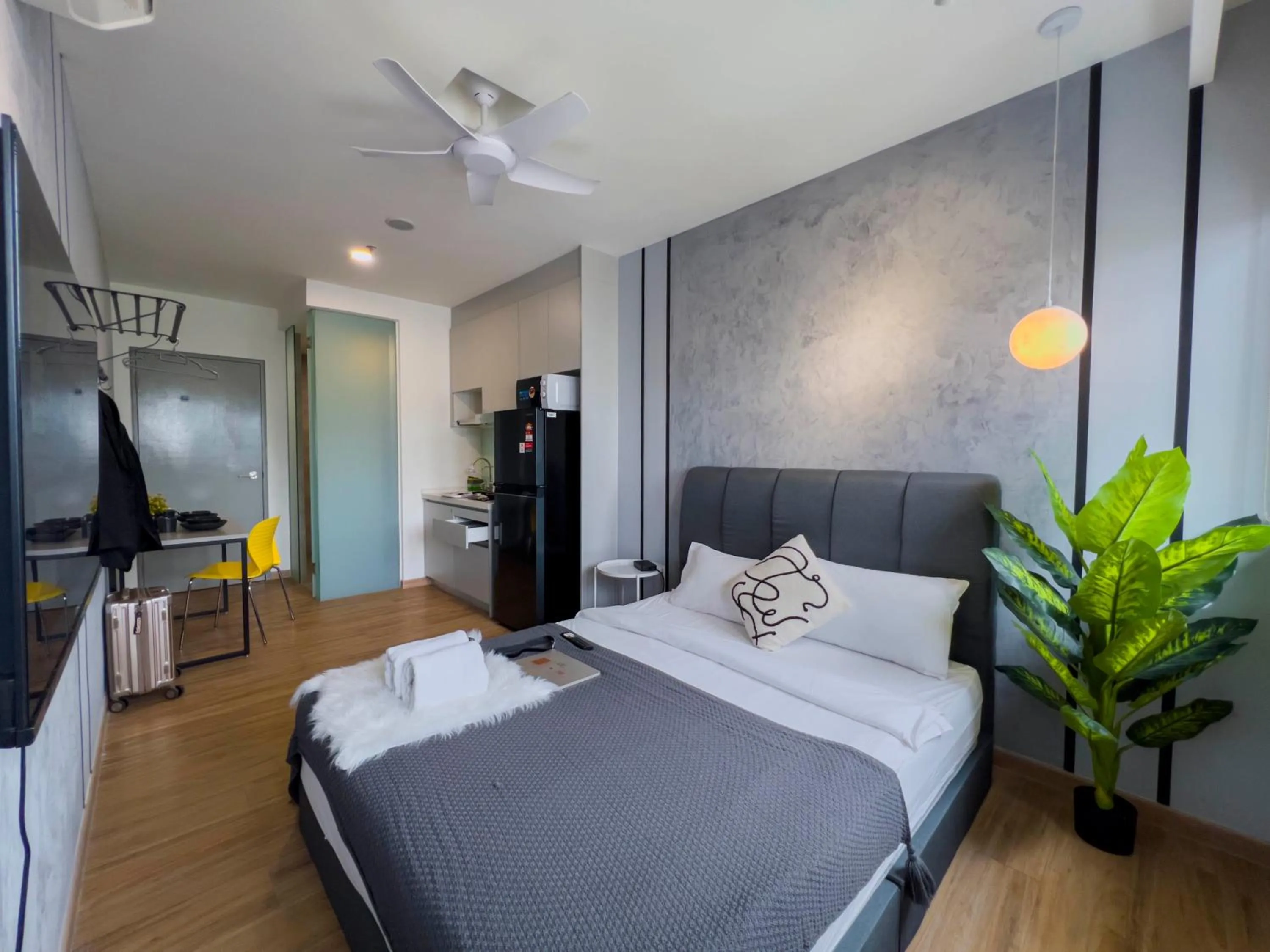 Bed in Riveria City KL Sentral by Sky Pool Minshuku