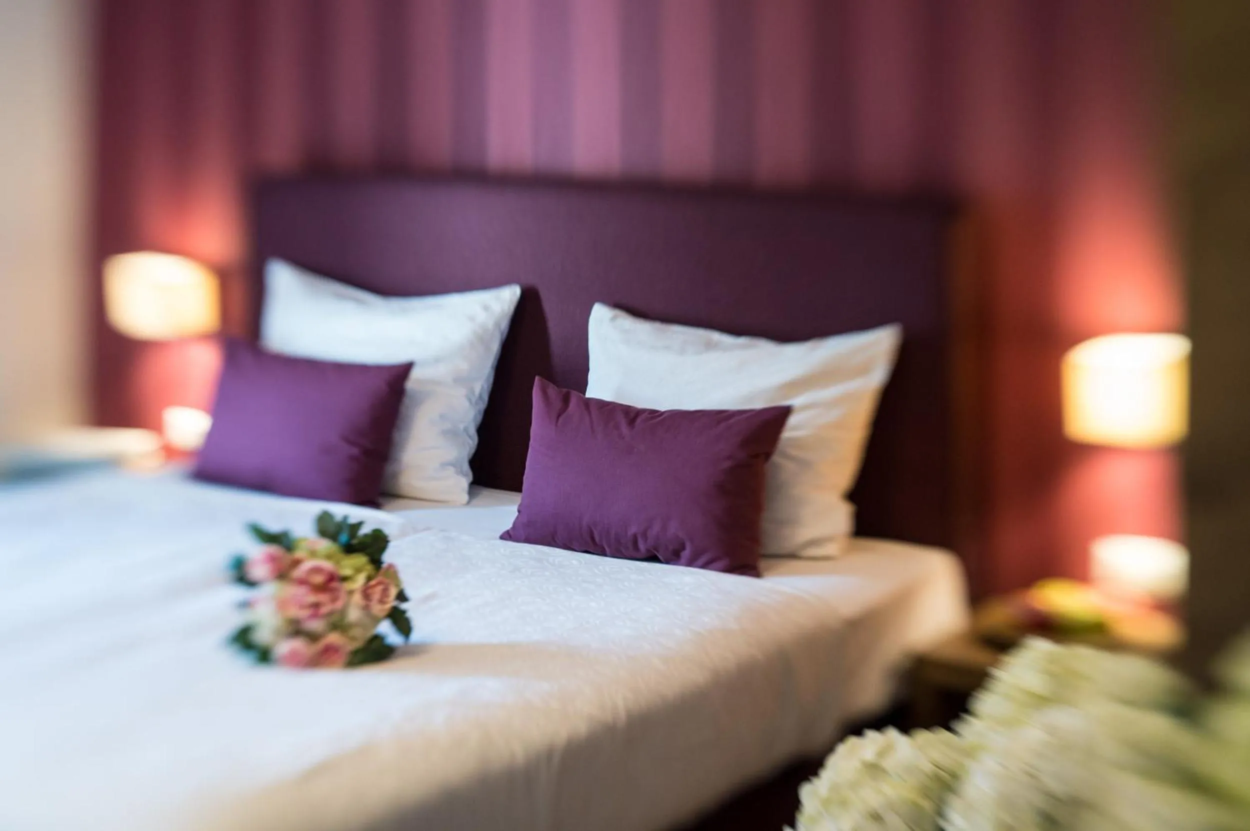 Bed in Hotel Chalet Gravenstein