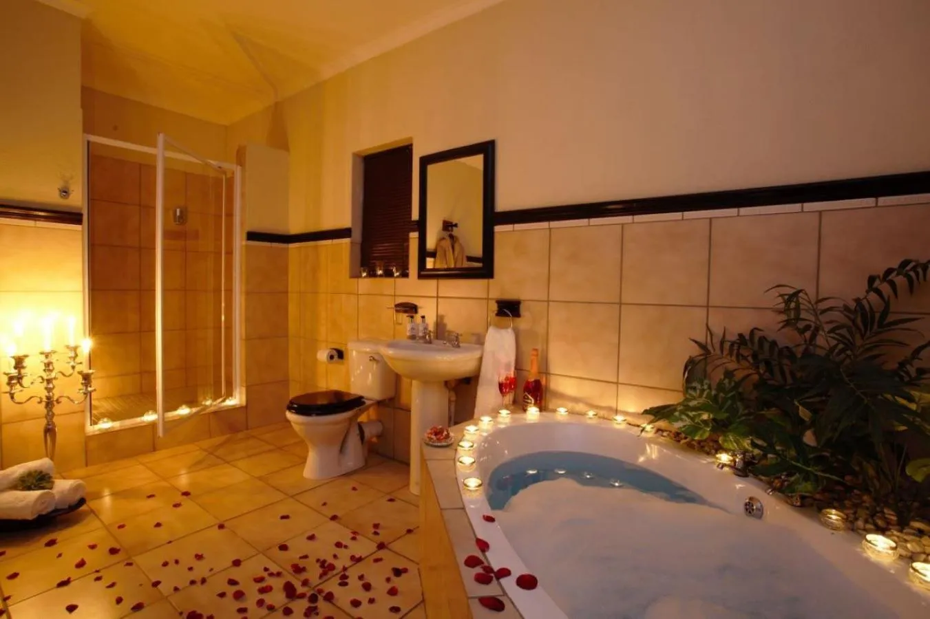 Shower in Celtis Country Lodge & Restaurant