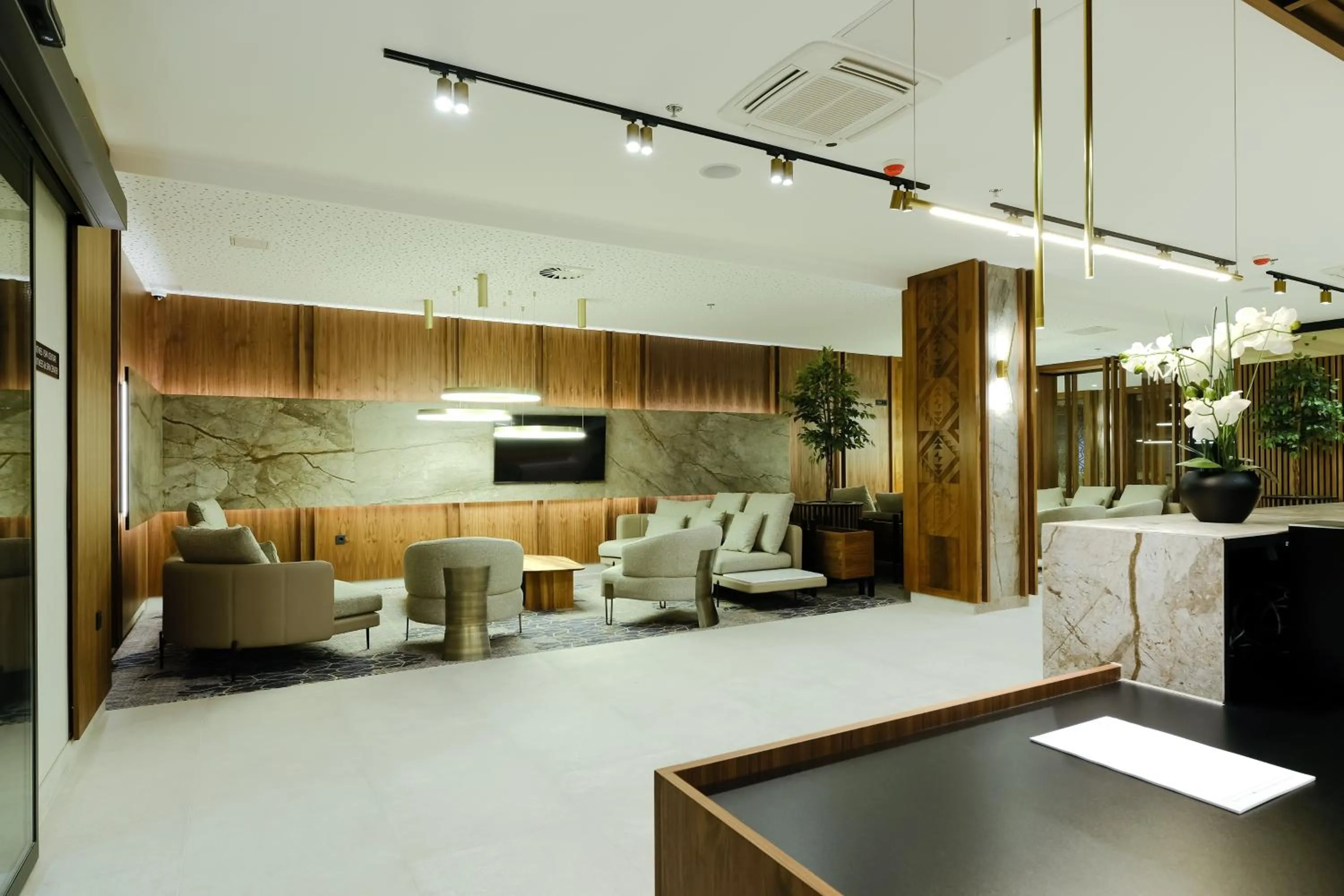 Seating area in Hotel Vema