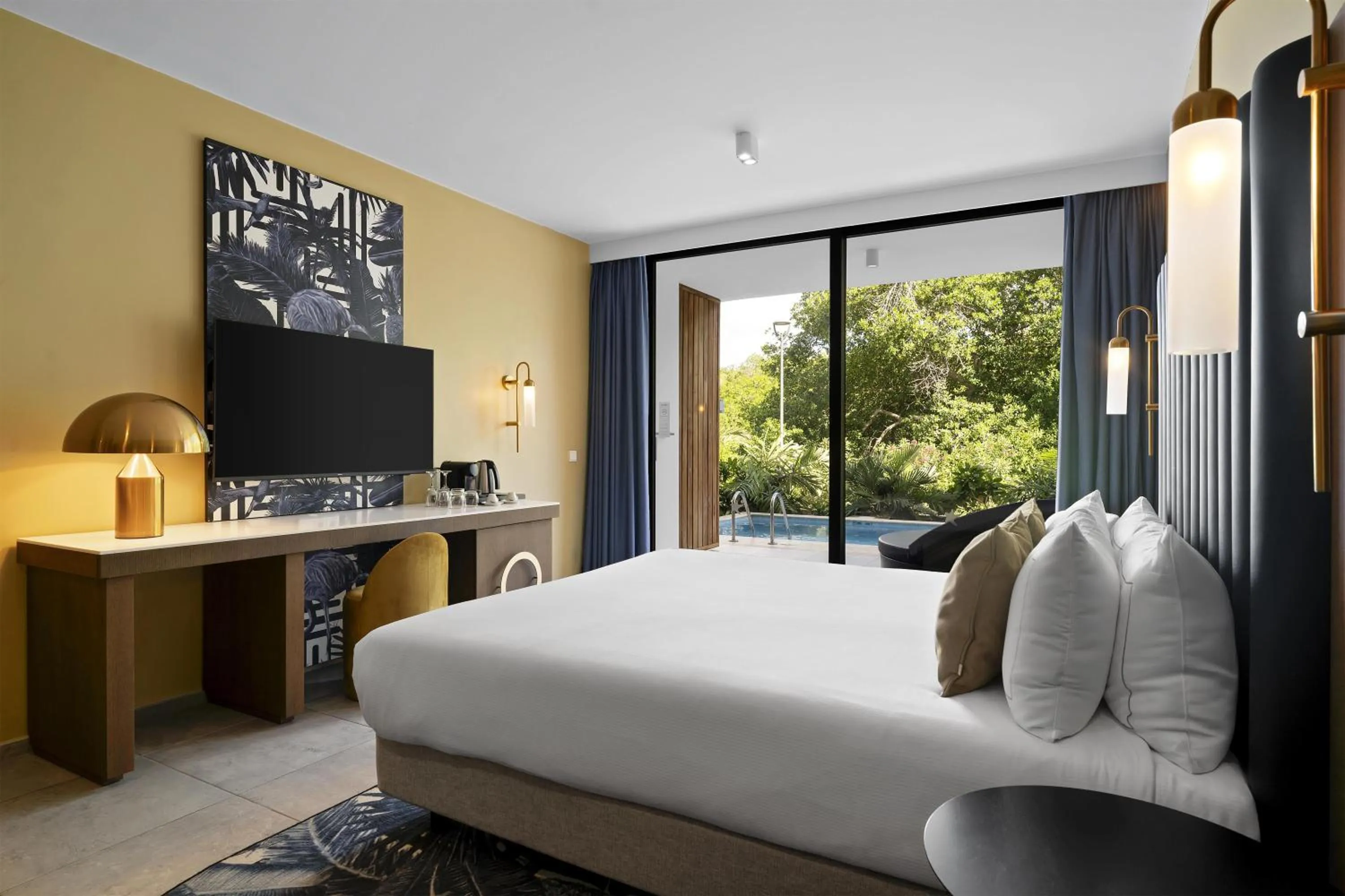 Bed in The Rif At Mangrove Beach Corendon Curacao All-Inclusive, Curio by Hilton