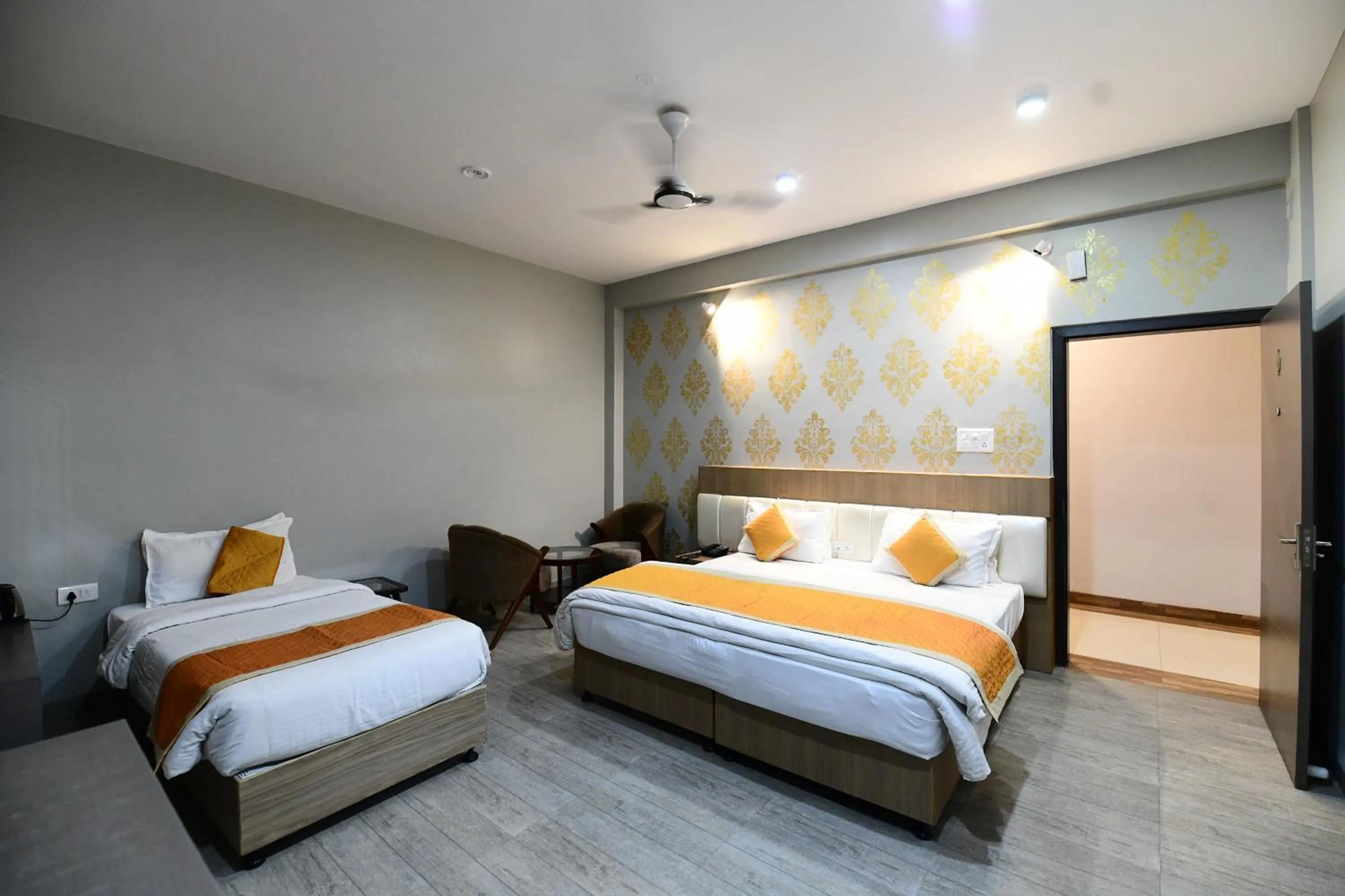 Bed in Hotel Jataka Inn