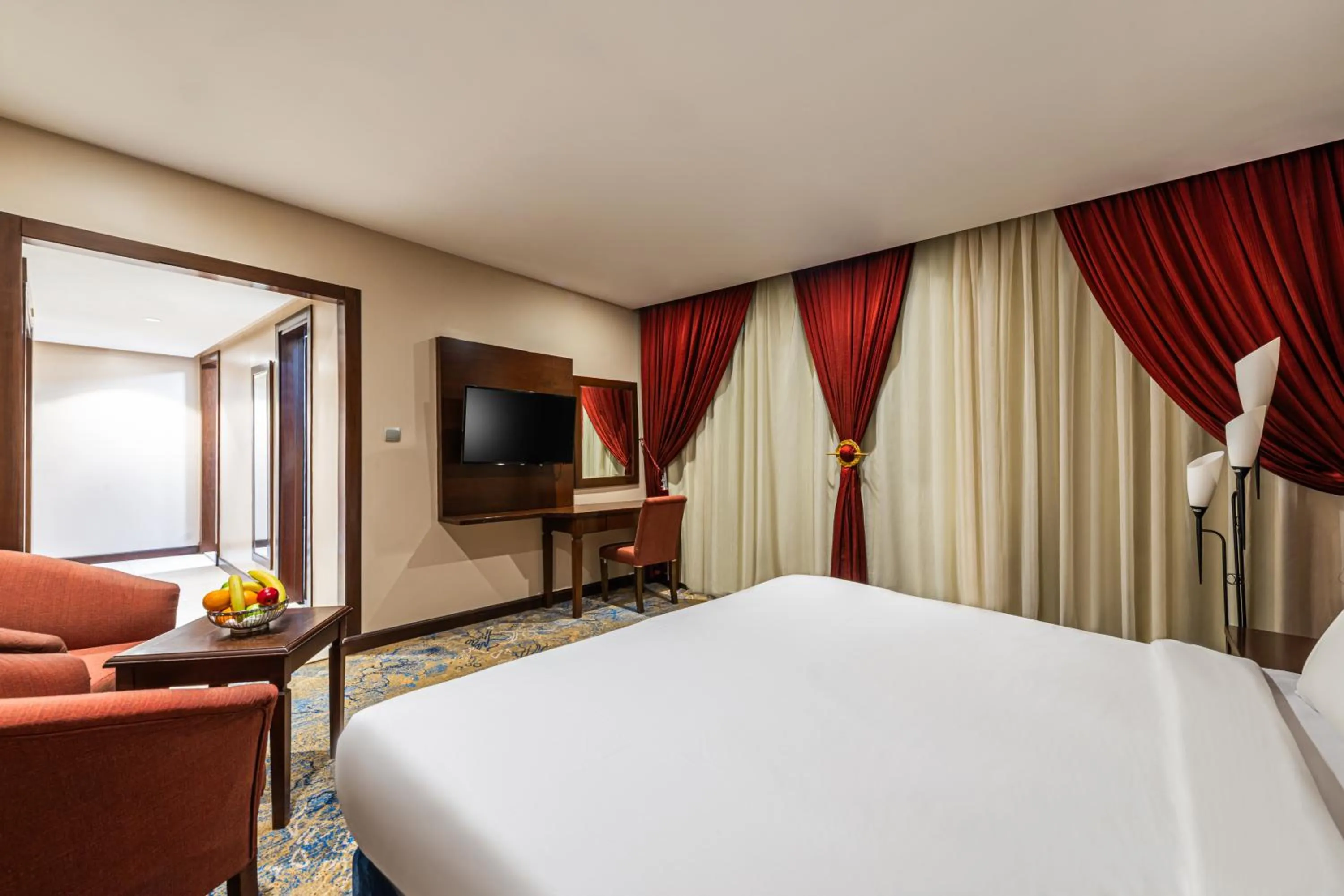 View (from property/room), Bed in Razana Al Rawdha Hotel