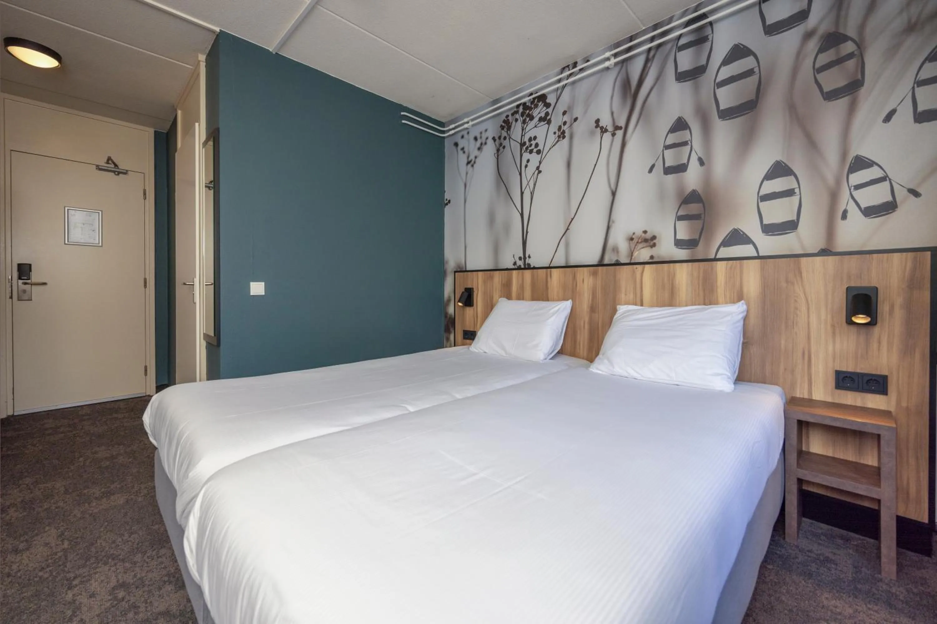 Bedroom, Bed in Fletcher Hotel Restaurant De Eese