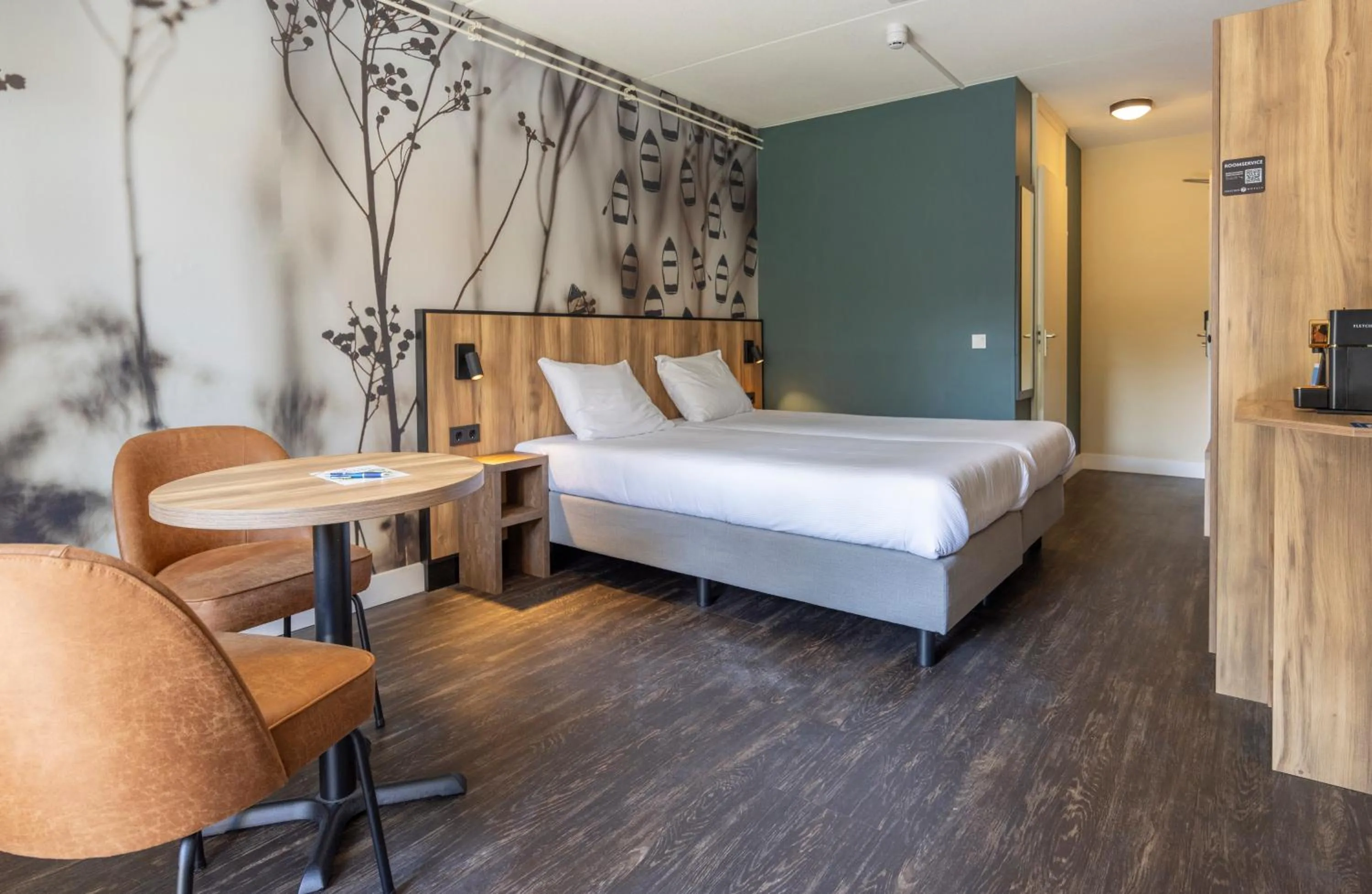 Bedroom, Bed in Fletcher Hotel Restaurant De Eese