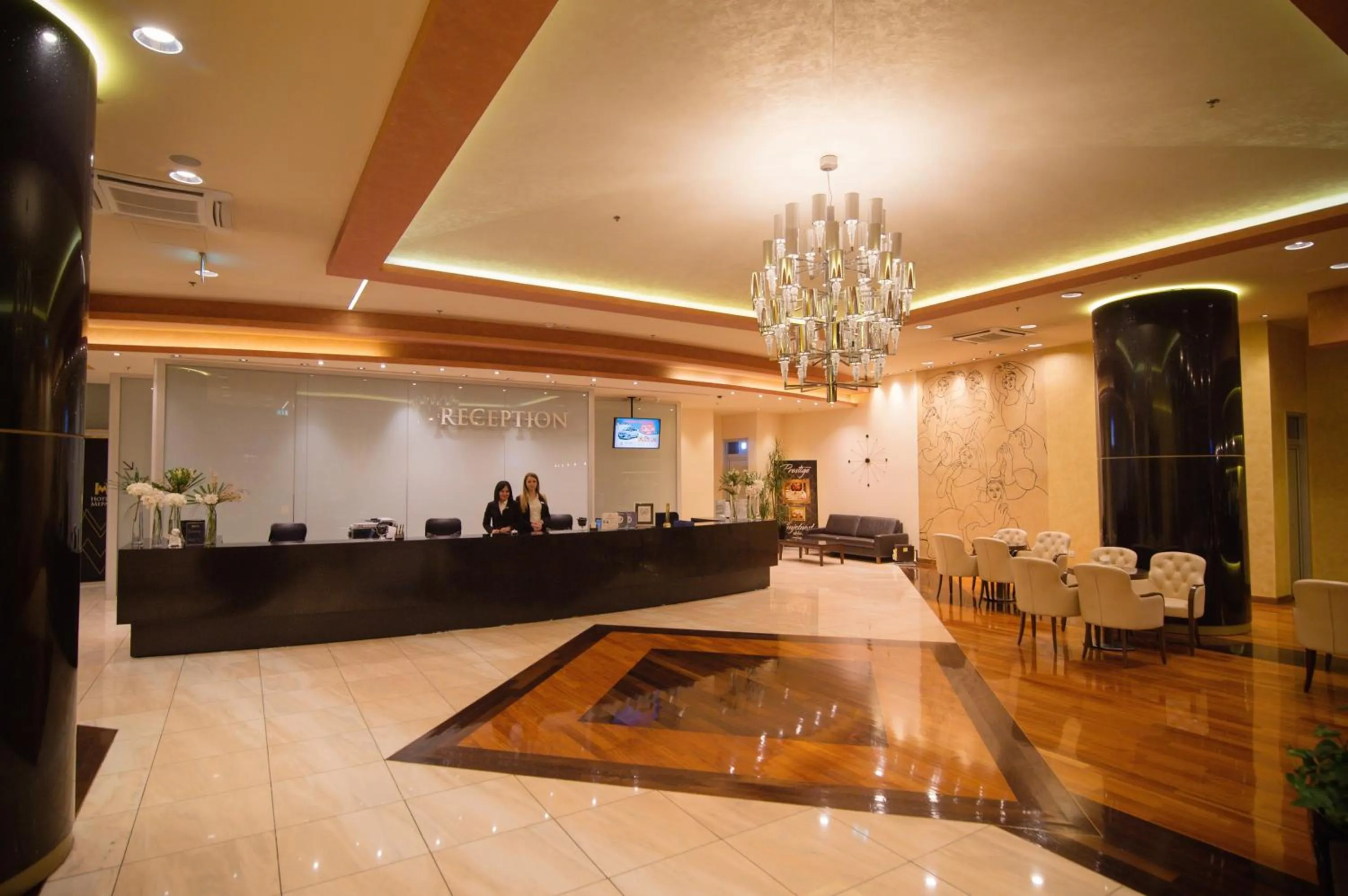 Lobby or reception in Hotel Mepas