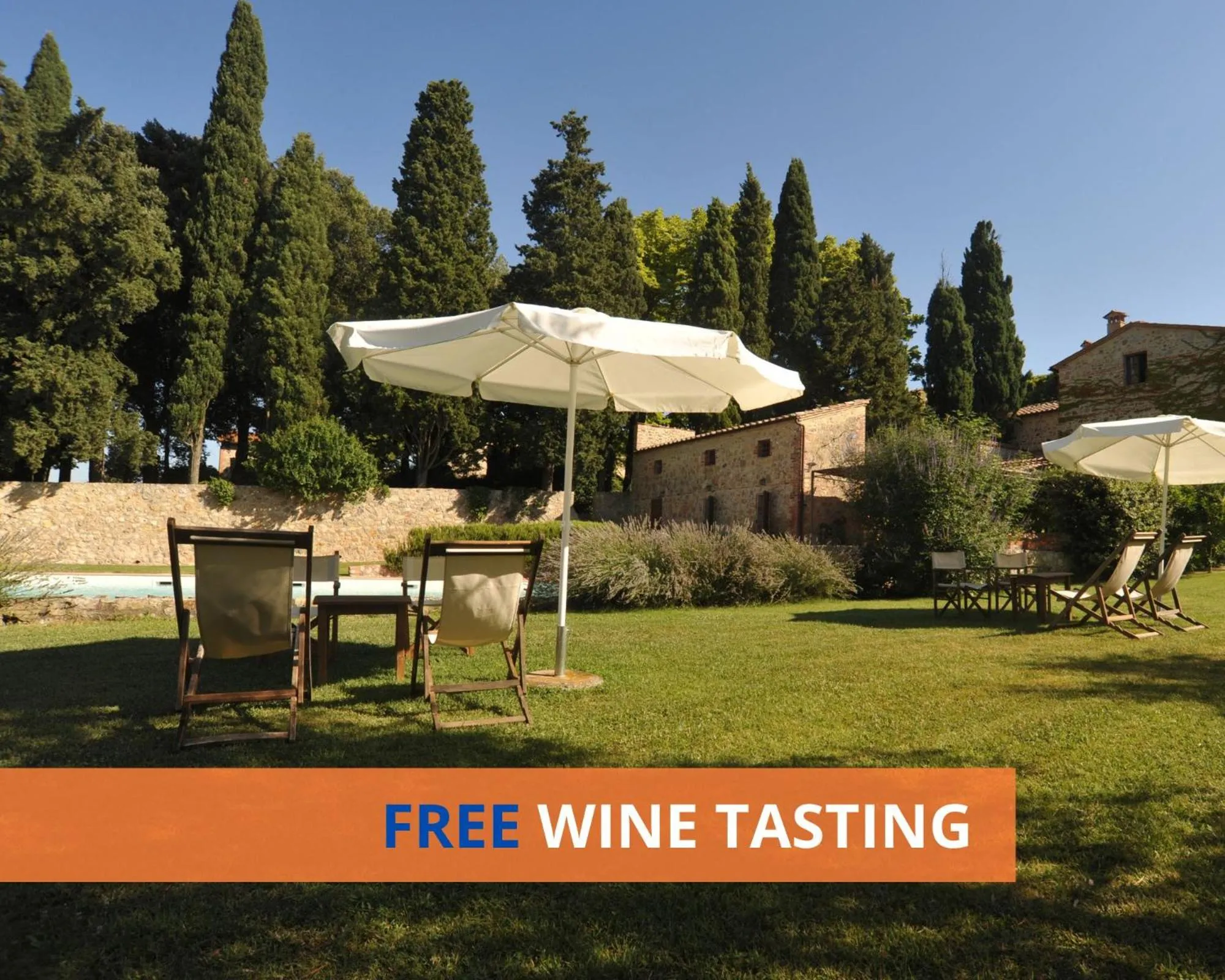 Garden in Fattoria Lornano Winery