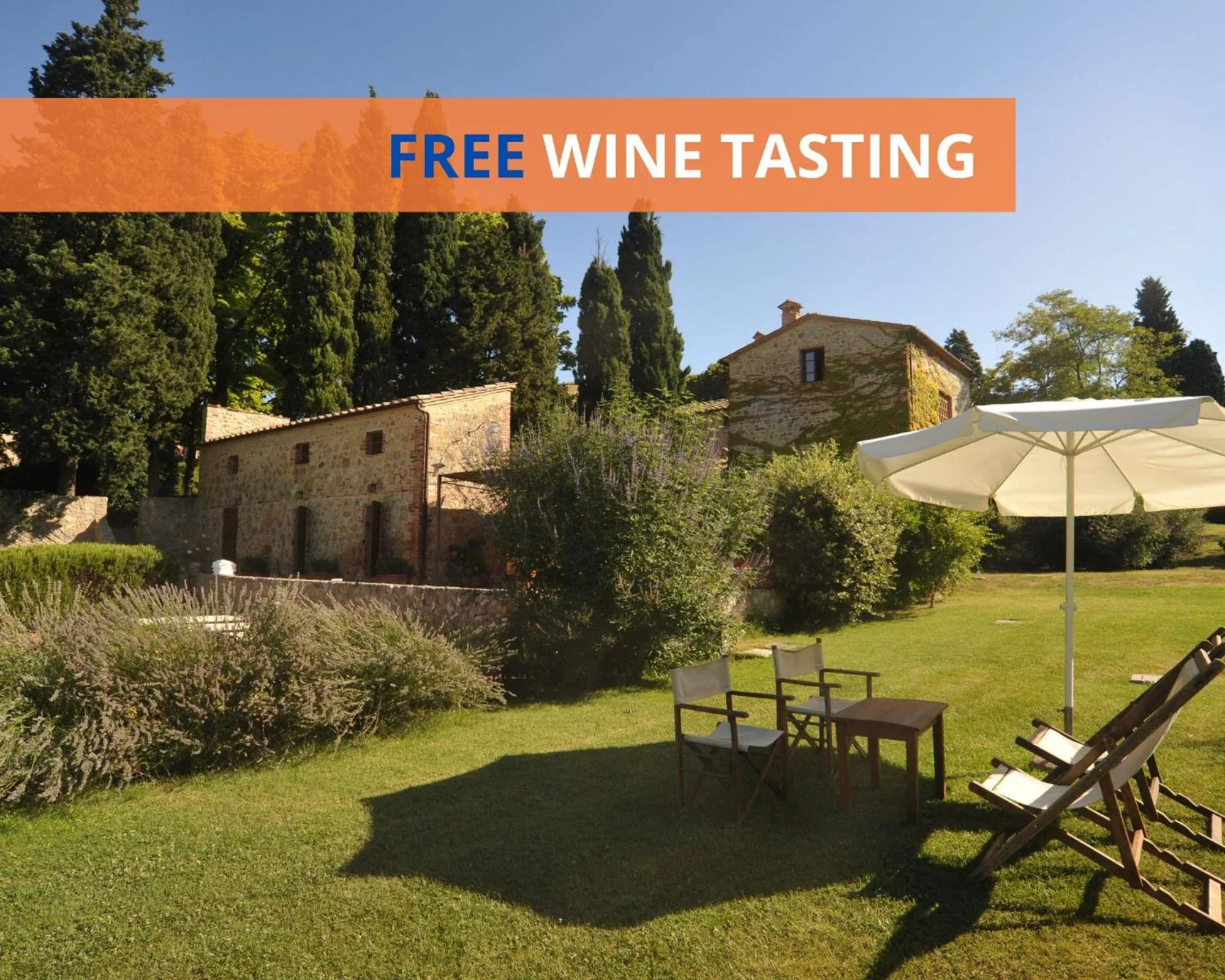 Garden in Fattoria Lornano Winery