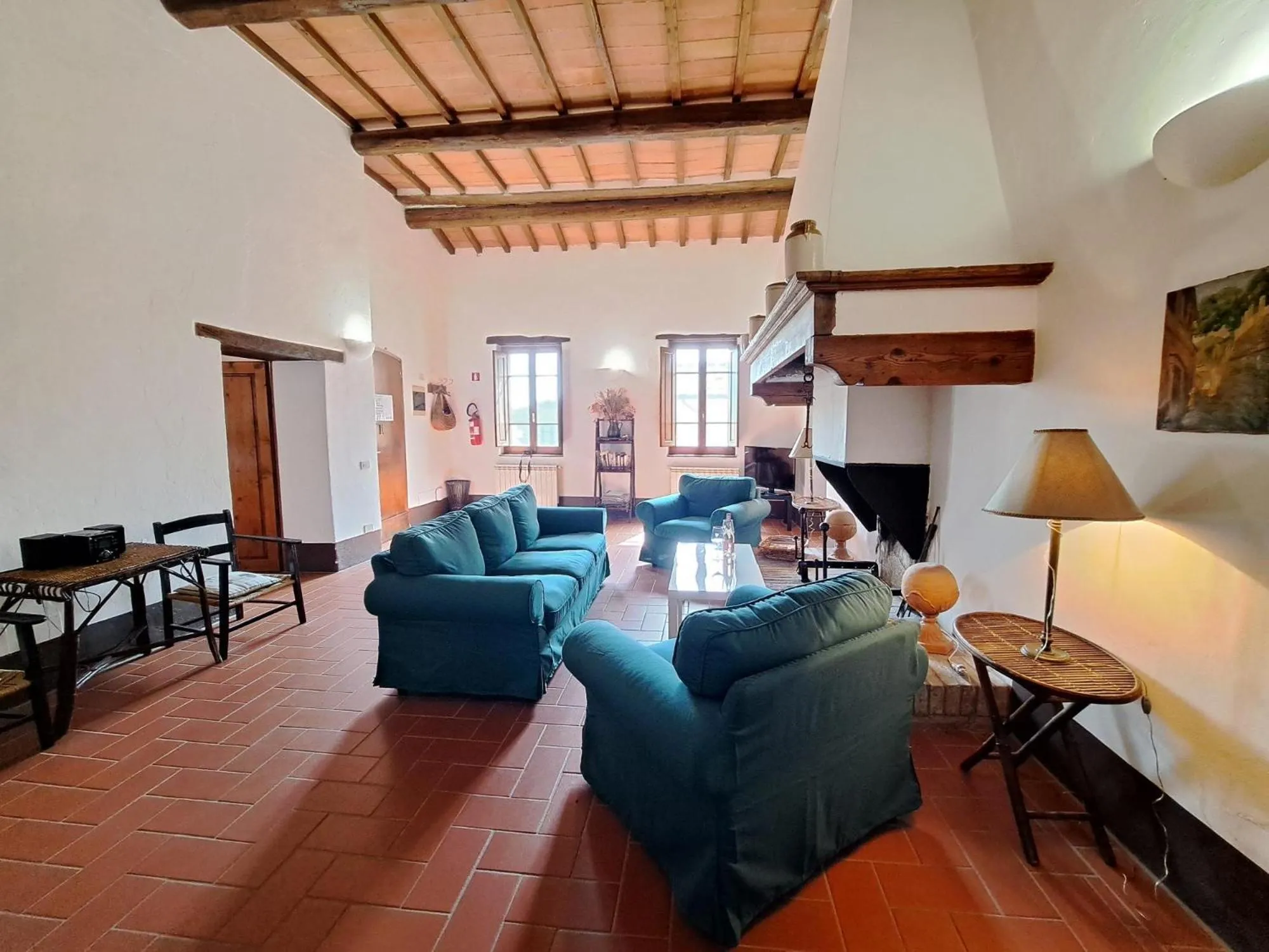 Living room in Fattoria Lornano Winery