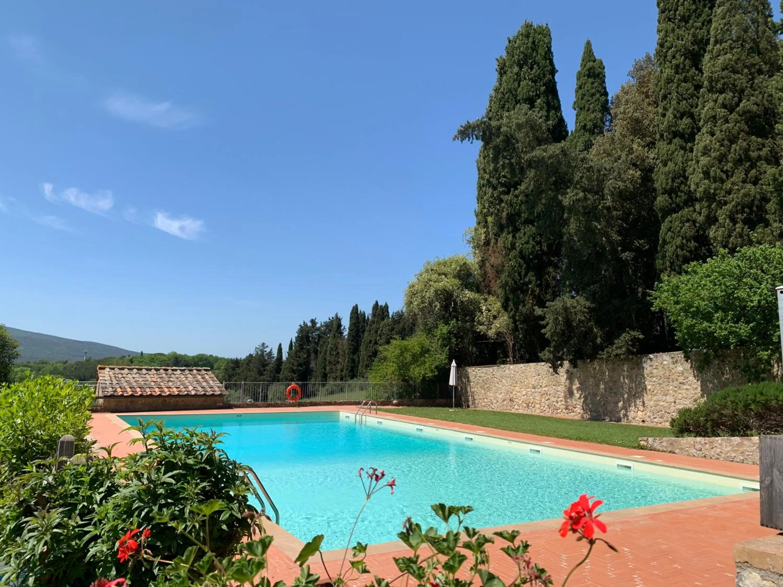Swimming pool in Fattoria Lornano Winery