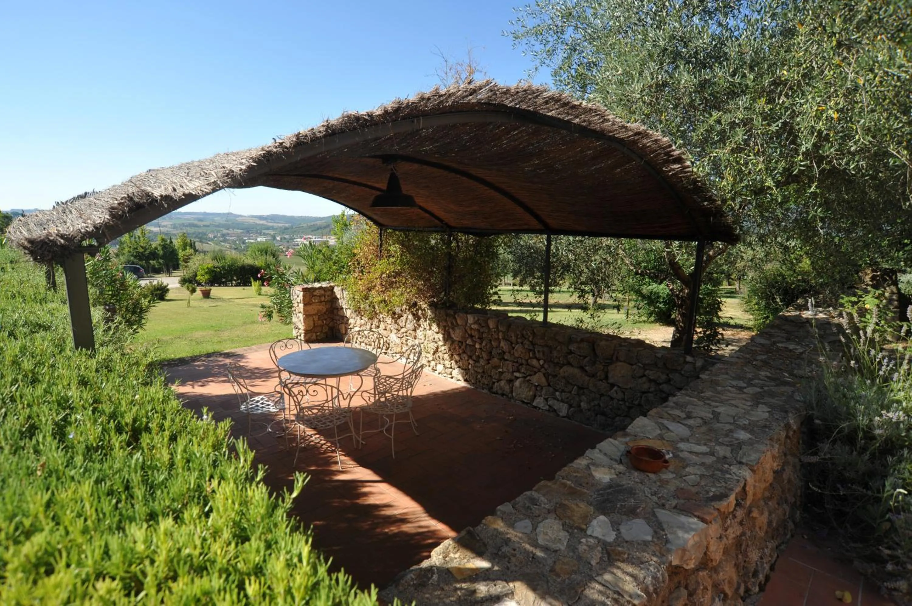 Garden view in Fattoria Lornano Winery