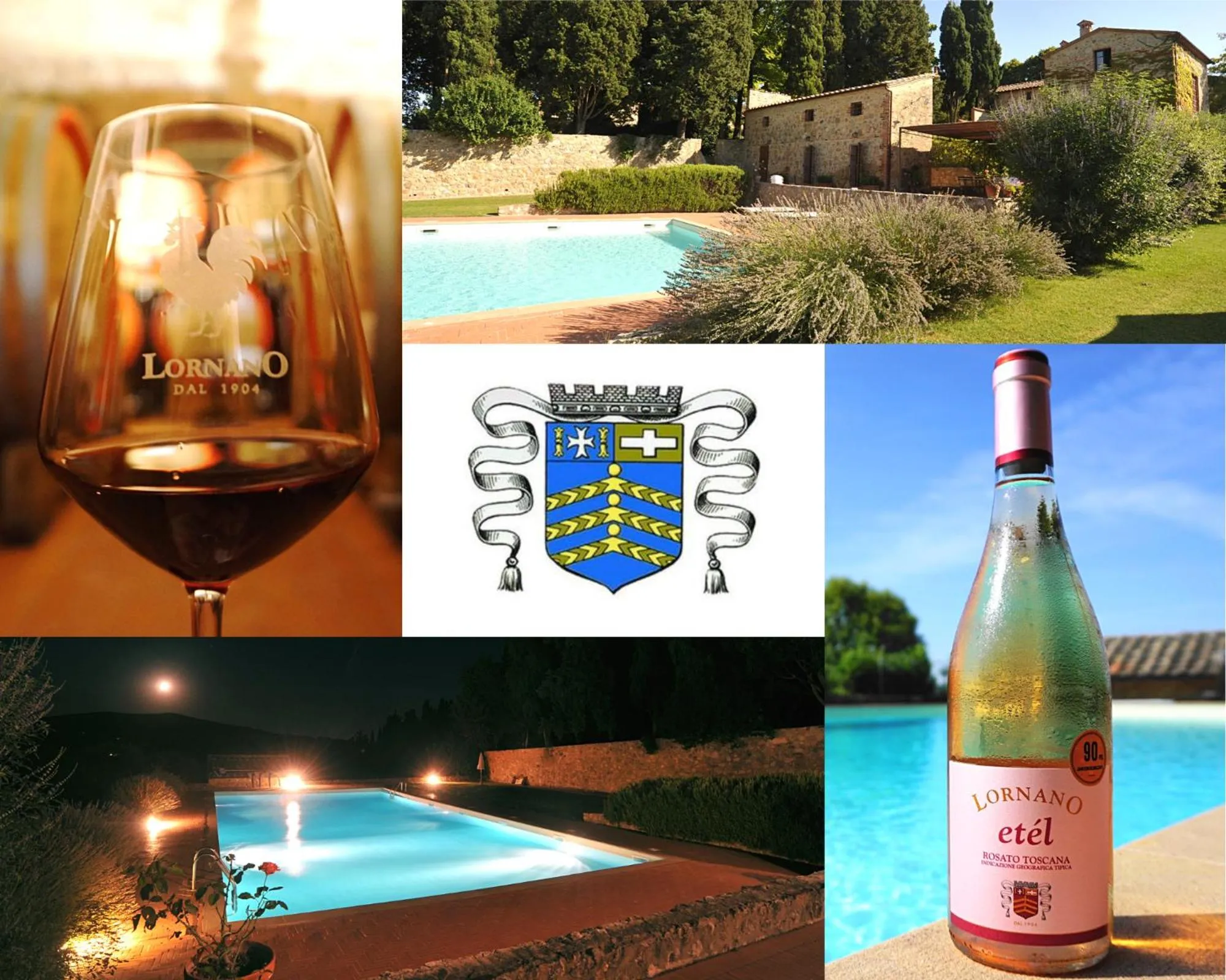 Garden view in Fattoria Lornano Winery