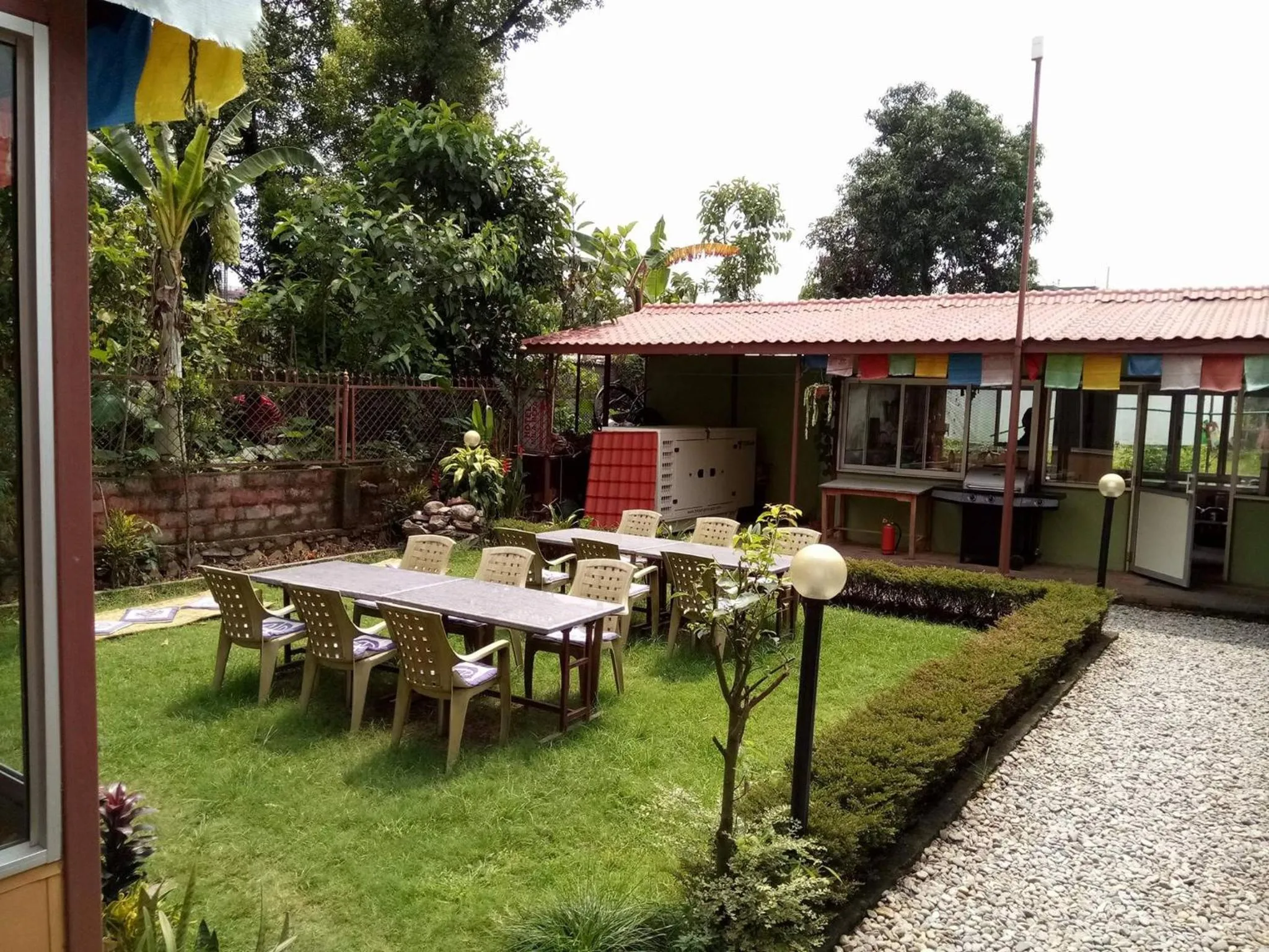 Garden in Hotel Milarepa Pvt Ltd