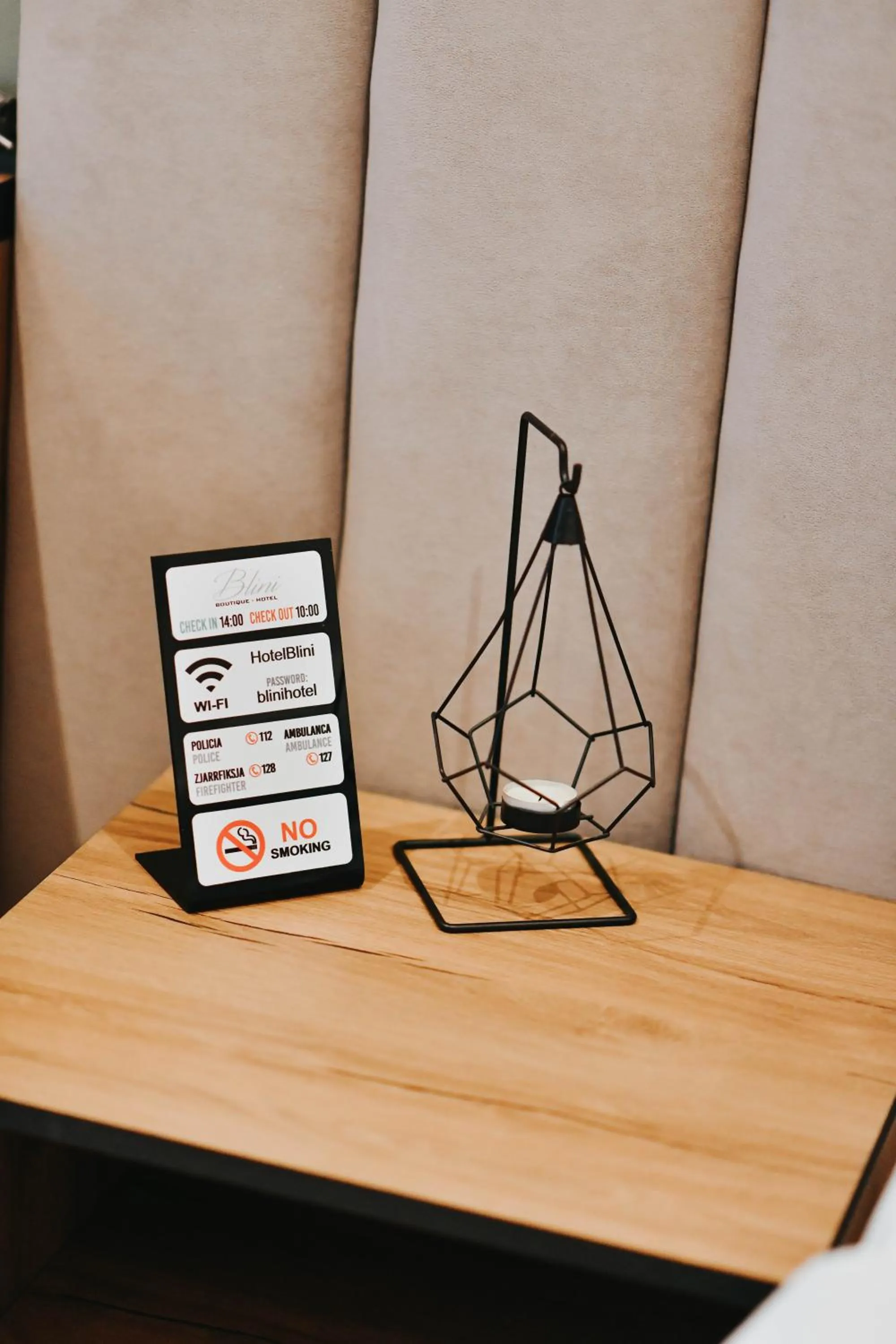 Decorative detail in Hotel Blini