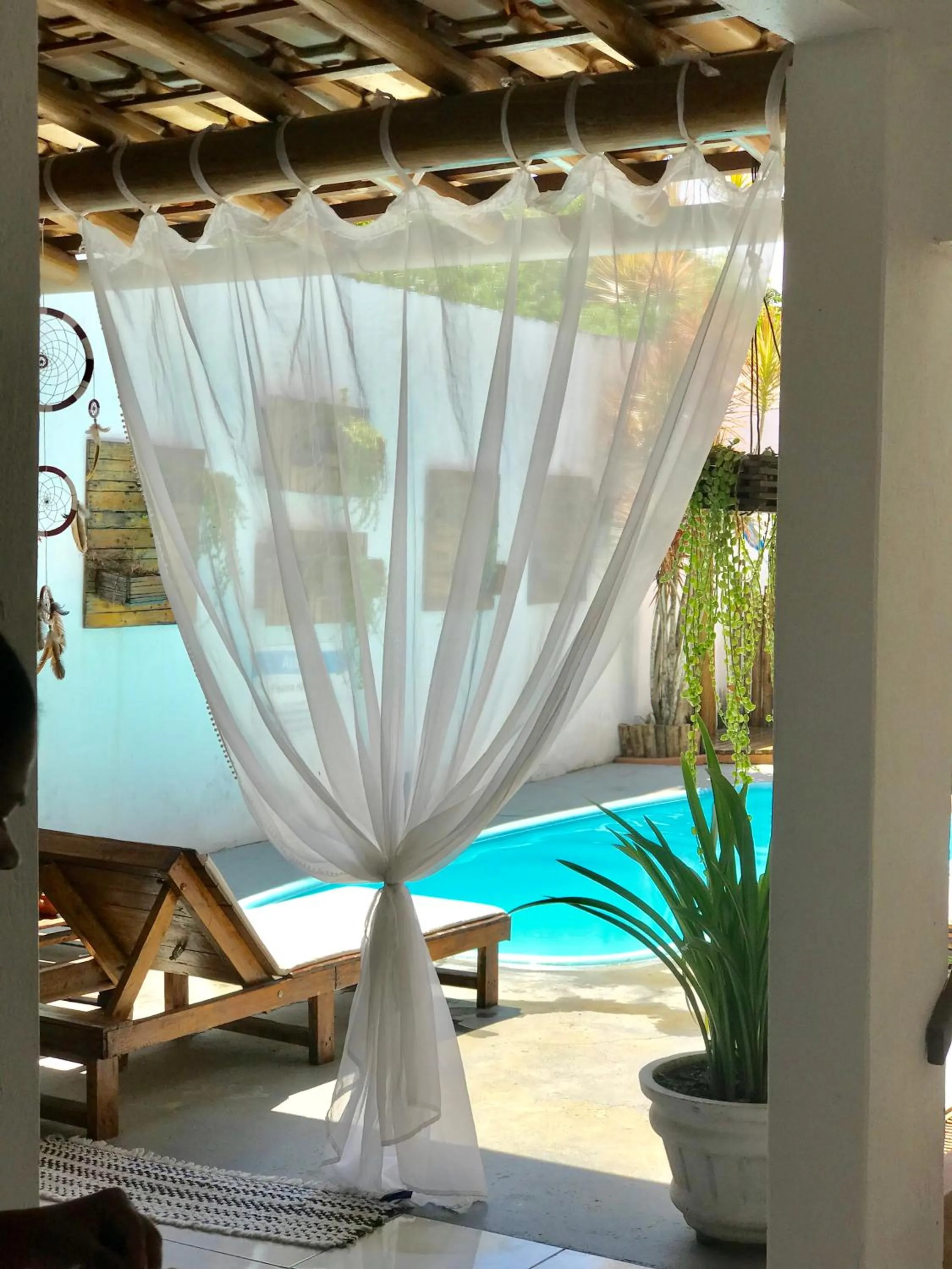 Pool view in Pousada Arraial da Poesia