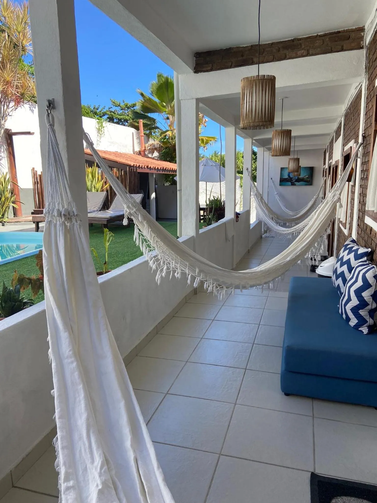 Living room in Pousada Arraial da Poesia