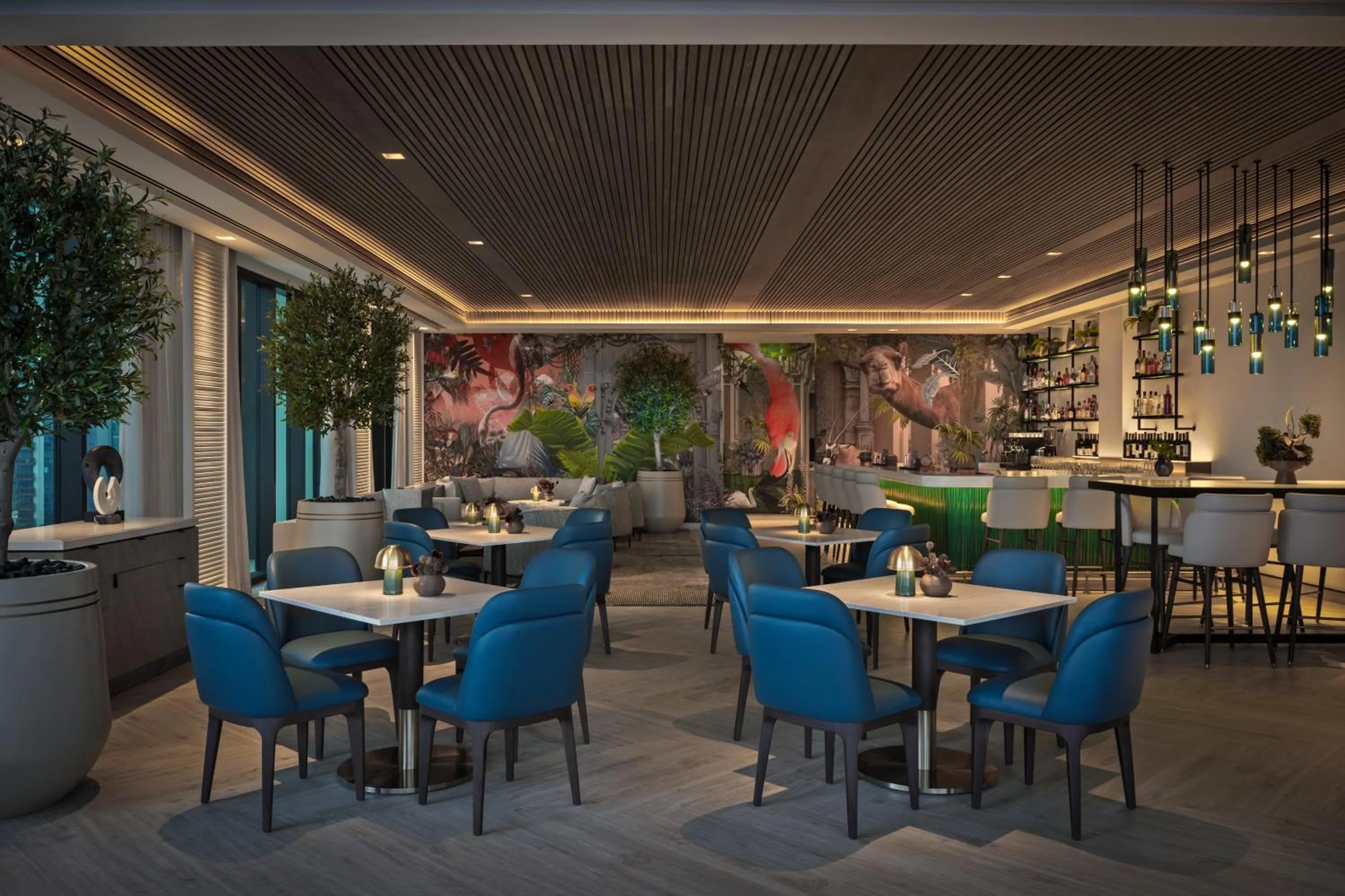 Lounge or bar in Palace Dubai Creek Harbour