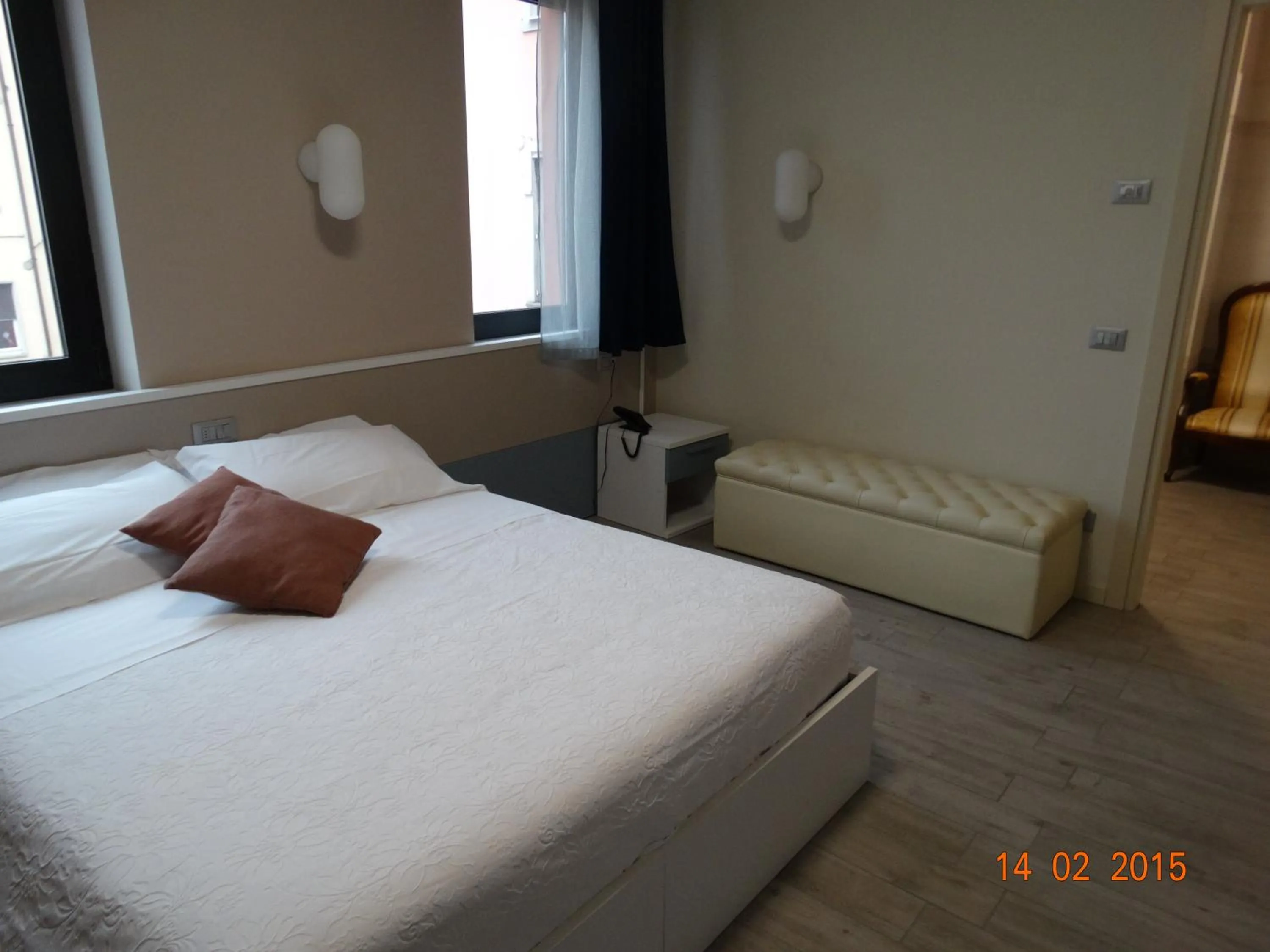 Bed in Hotel Moderno