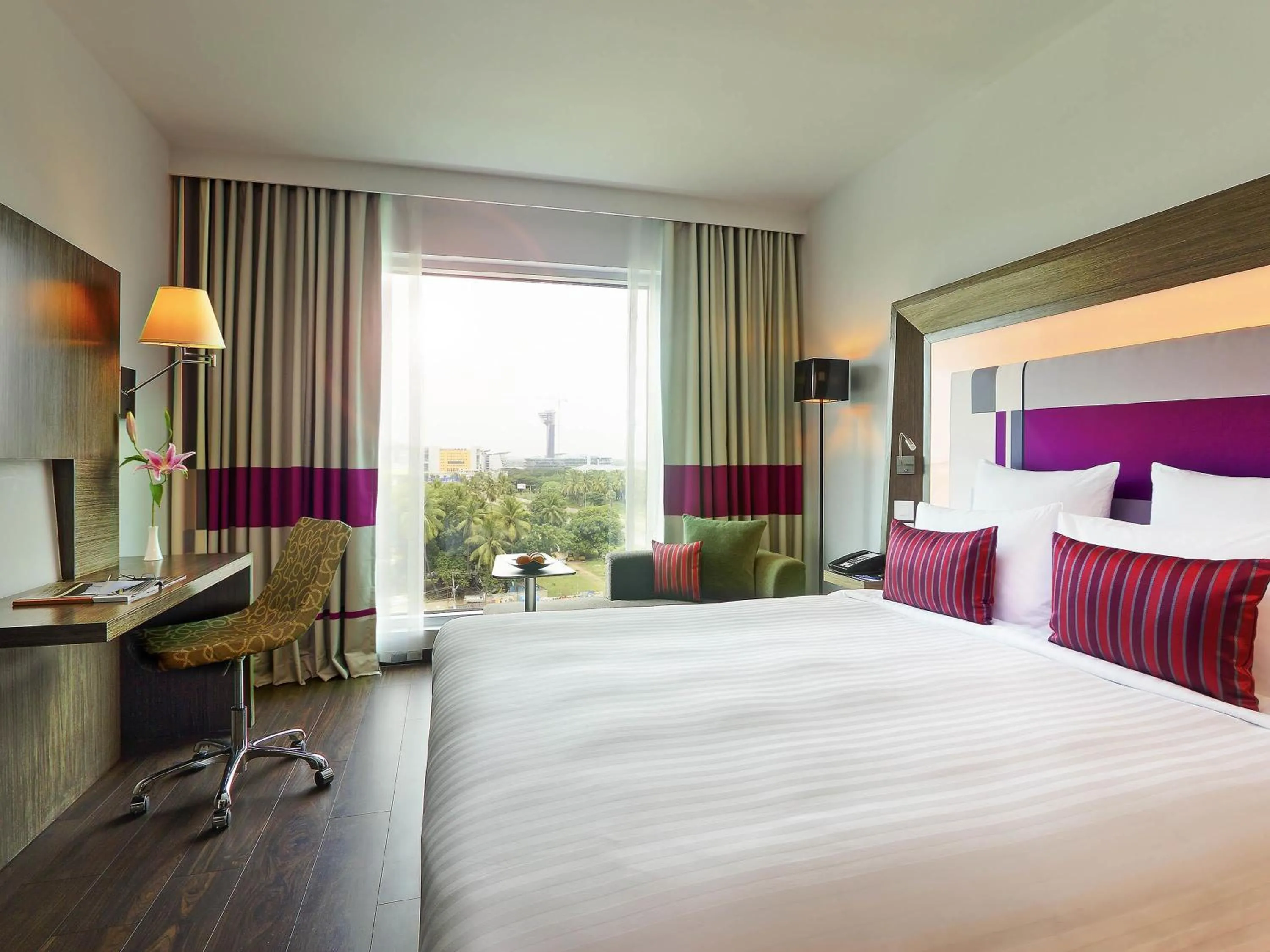 Bedroom, Bed in Novotel Chennai Sipcot