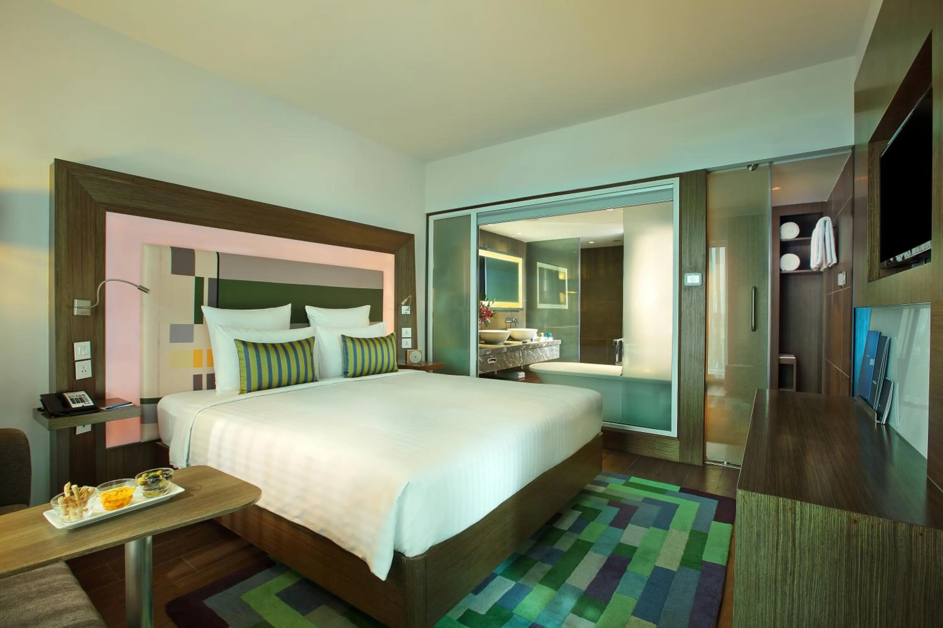 Bedroom, Bed in Novotel Chennai Sipcot