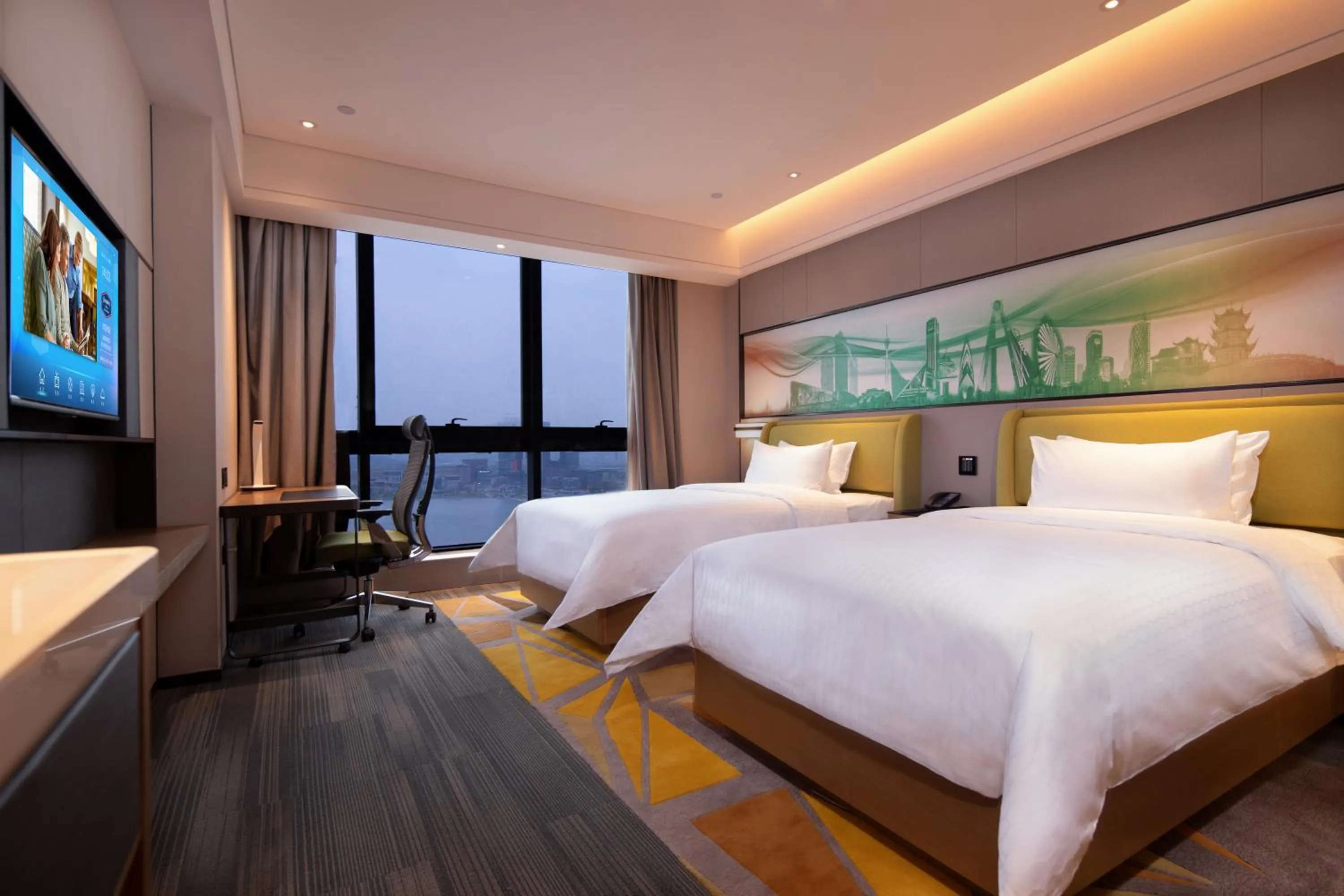 Bed in Hampton by Hilton Chengdu Xibo City
