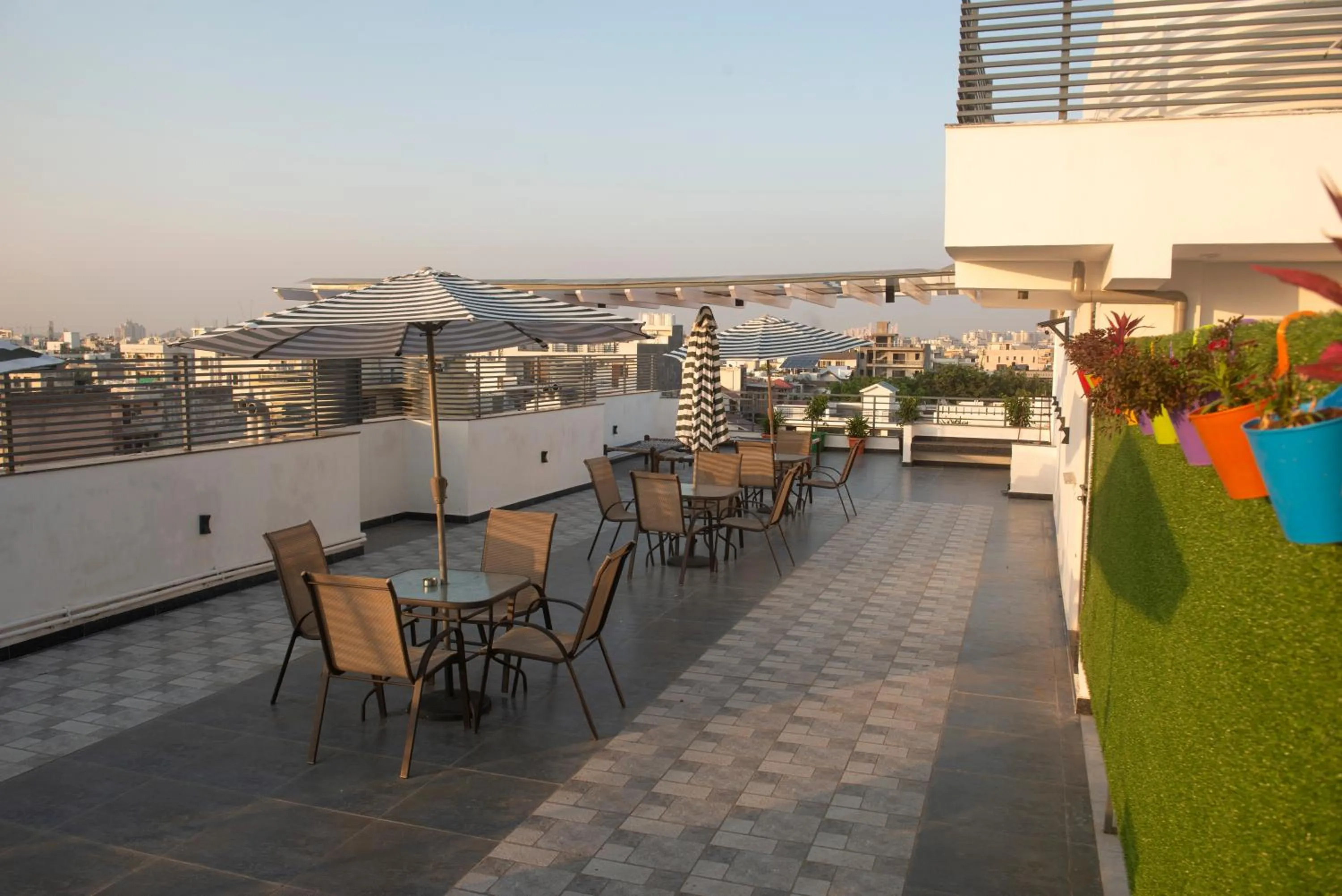 Balcony/Terrace in Posh Garden Inn Artemis Hospital Road Gurgaon