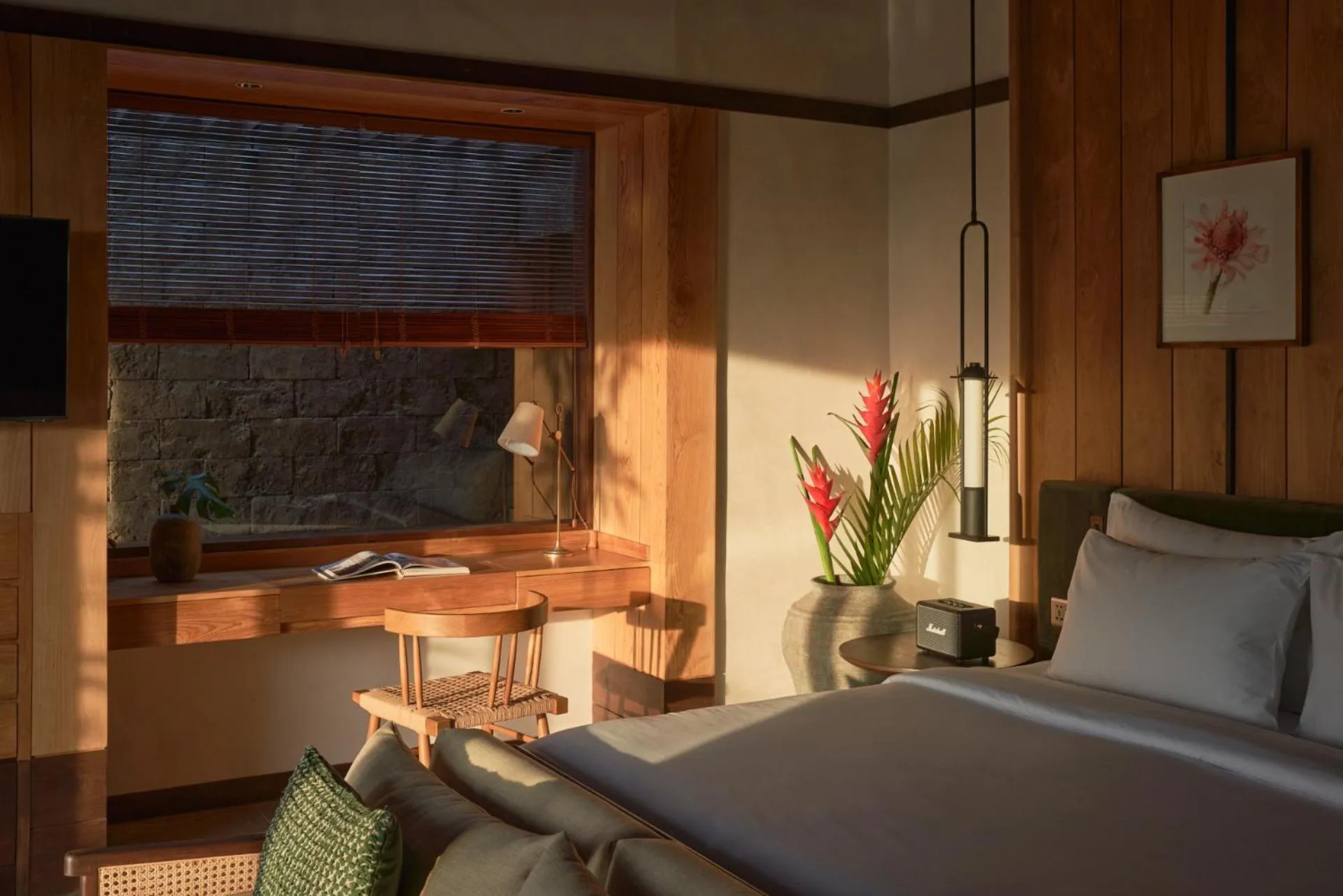 Living room, Bed in The Ridge Bali