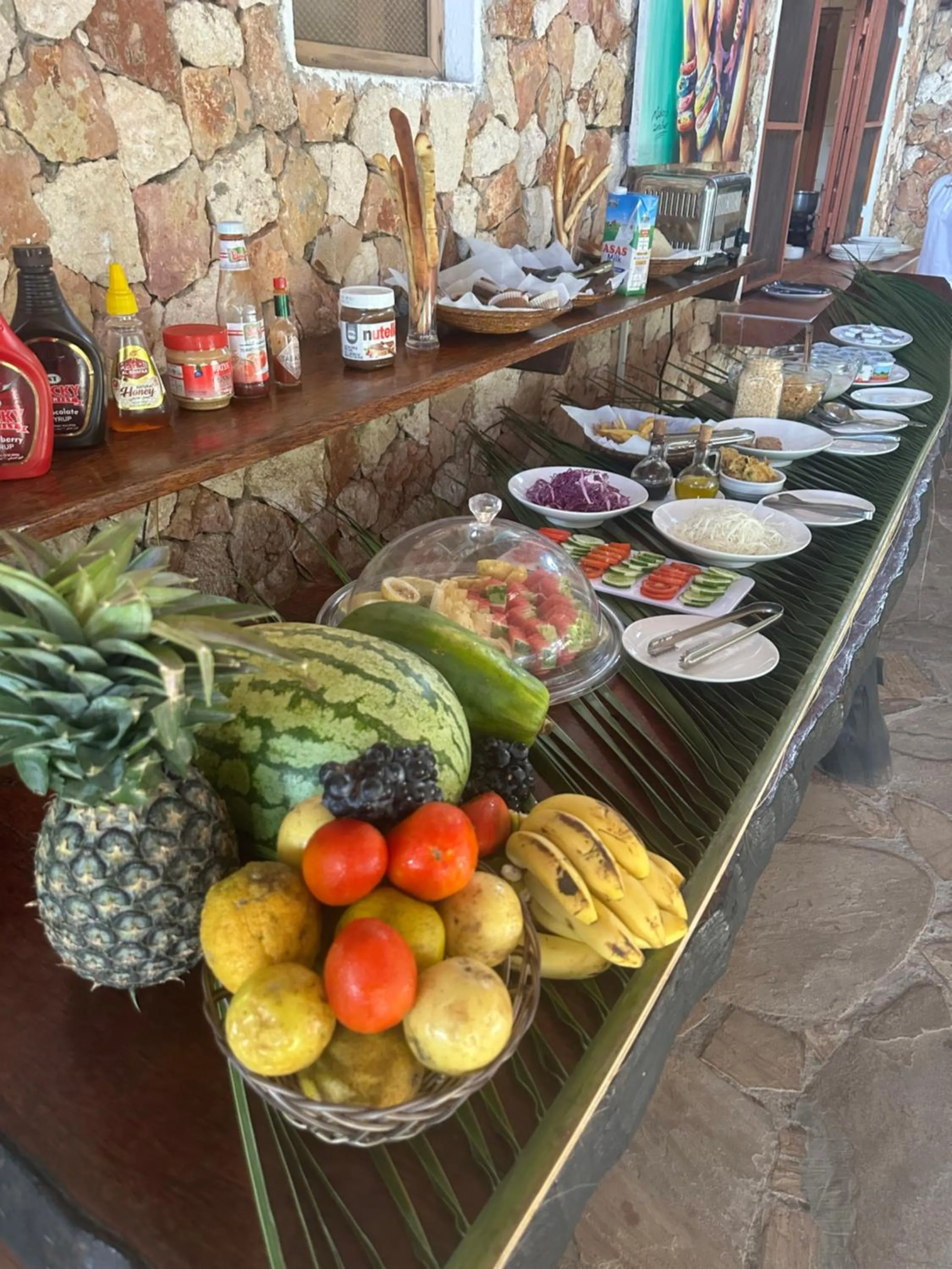 Breakfast in Kiwengwa Bungalow Boutique Resort