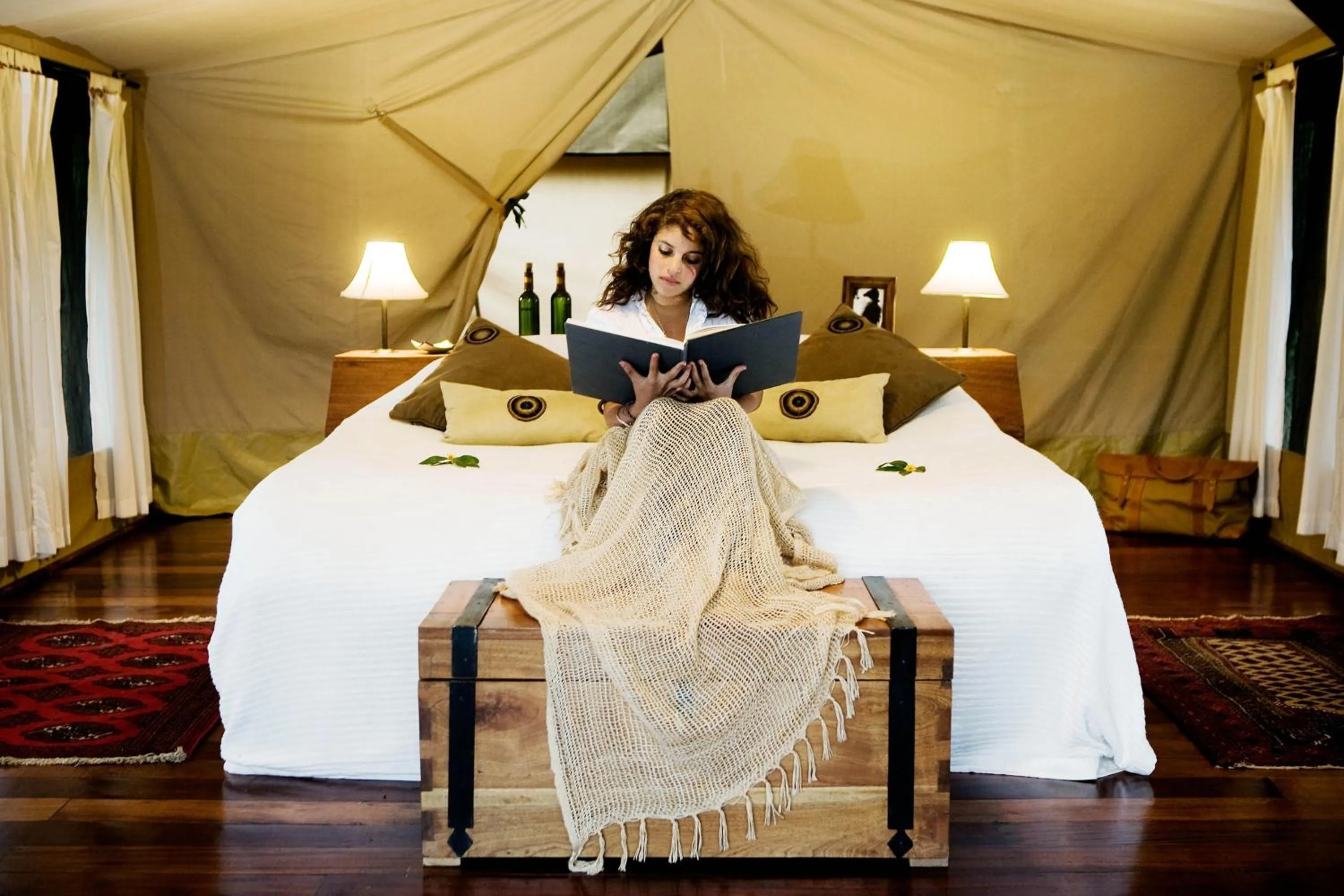 Photo of the whole room, Bed in Karen Blixen Camp Masai Mara