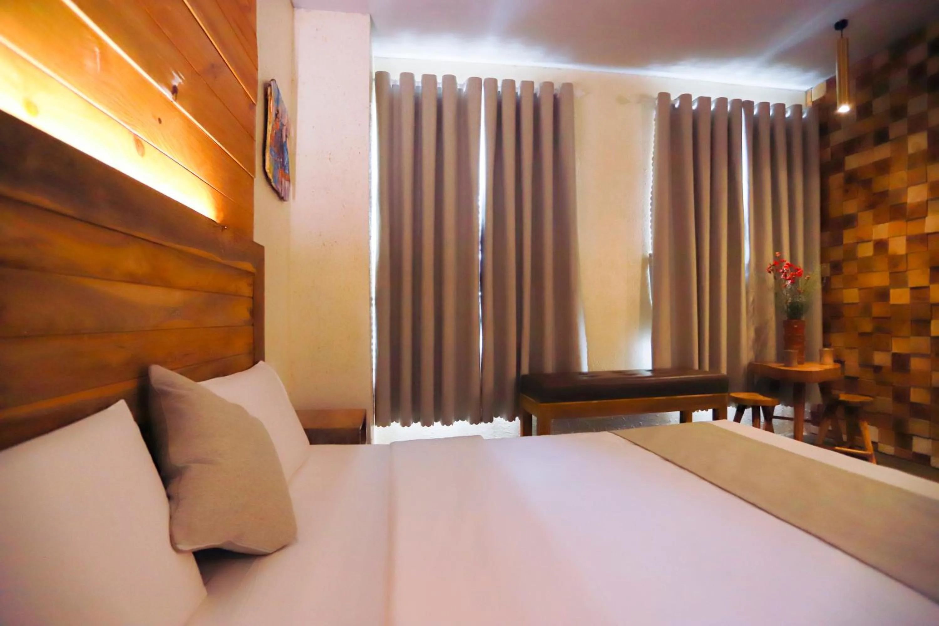 Bed in Rustic Hotel Quy Nhon Powered by ASTON
