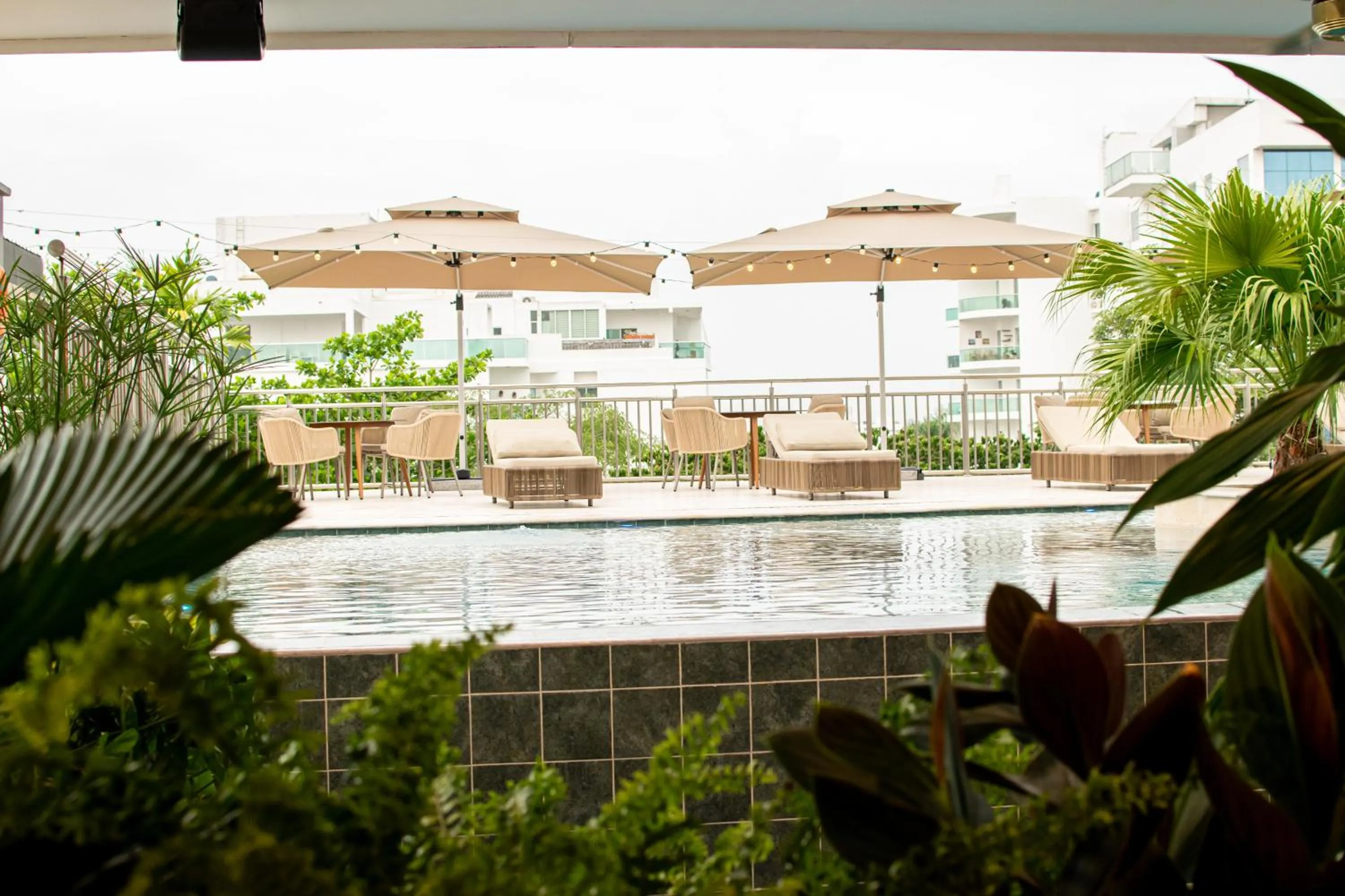 Swimming pool in Hotel Unión Plaza
