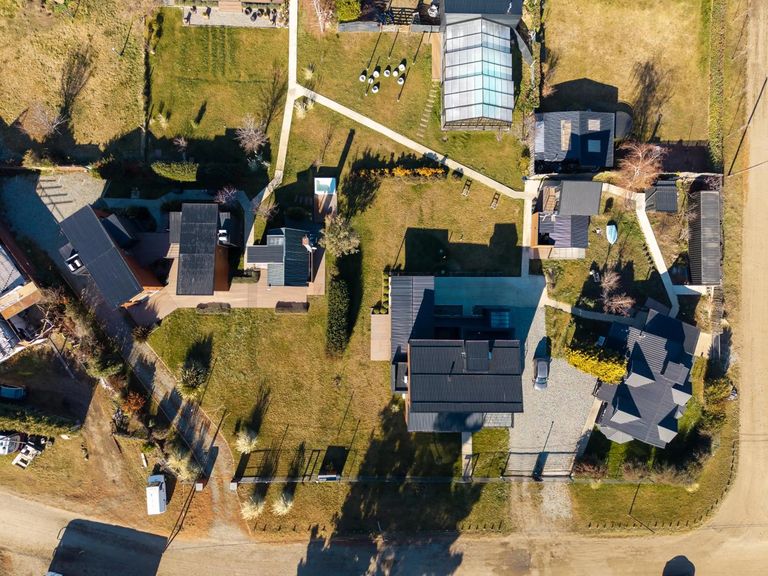 Bird's eye view in Luna Llena Dina Huapi